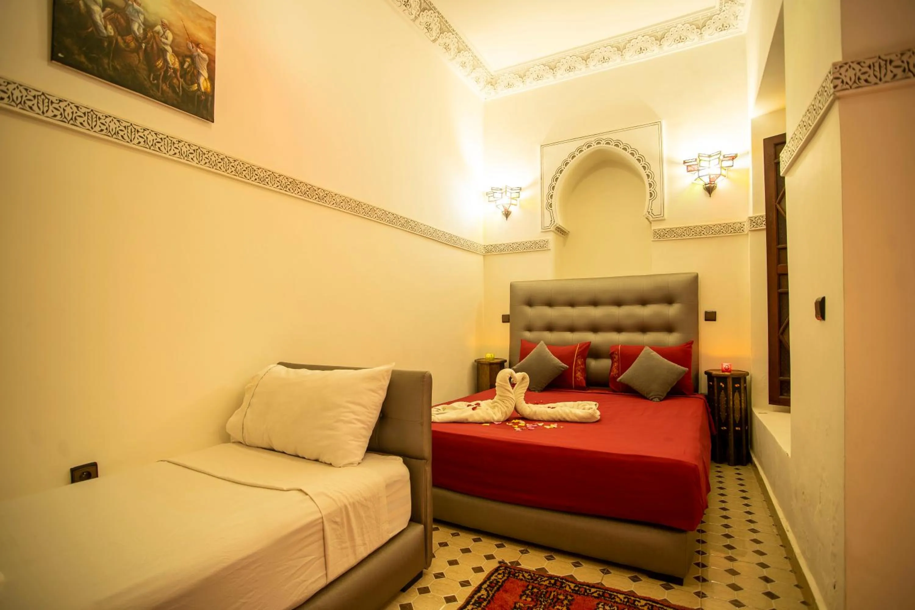 Bed in Riad Aymane