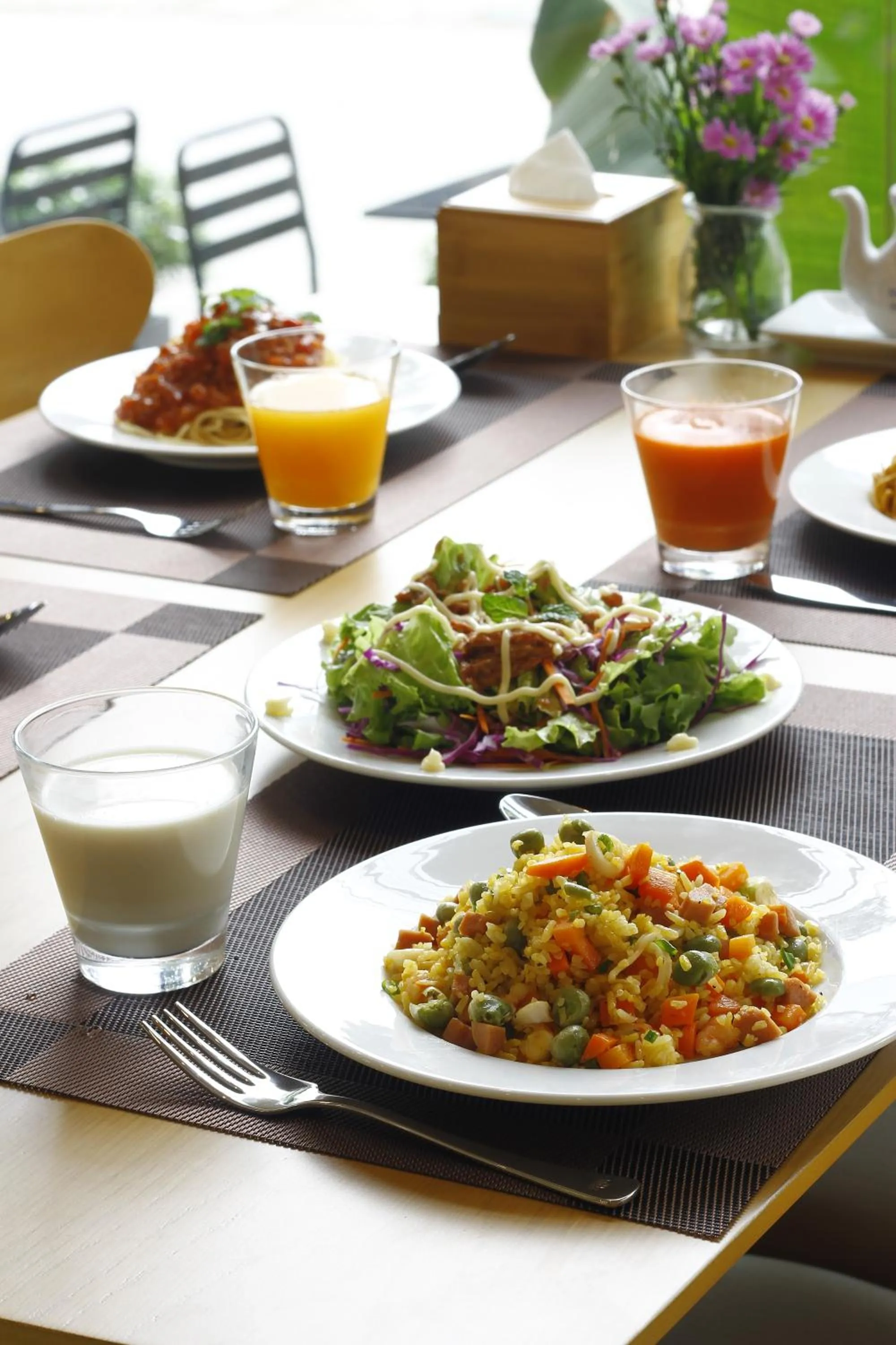 Asian breakfast in King House Villa Hotel & Spa