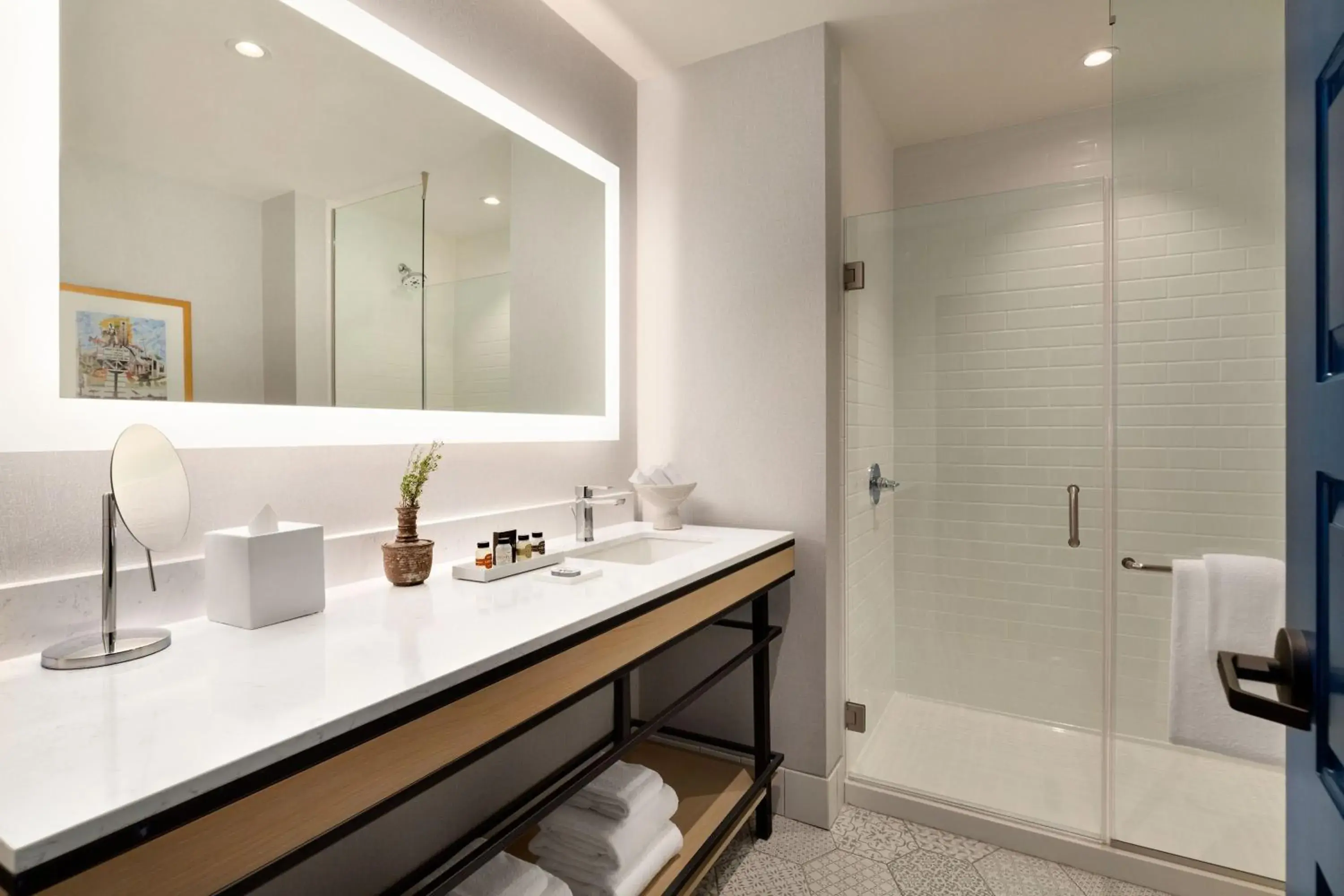 Bathroom in Cotton House, Cleveland, a Tribute Portfolio Hotel Bathroom in Cotton House, Cleveland, a Tribute Portfolio Hotel