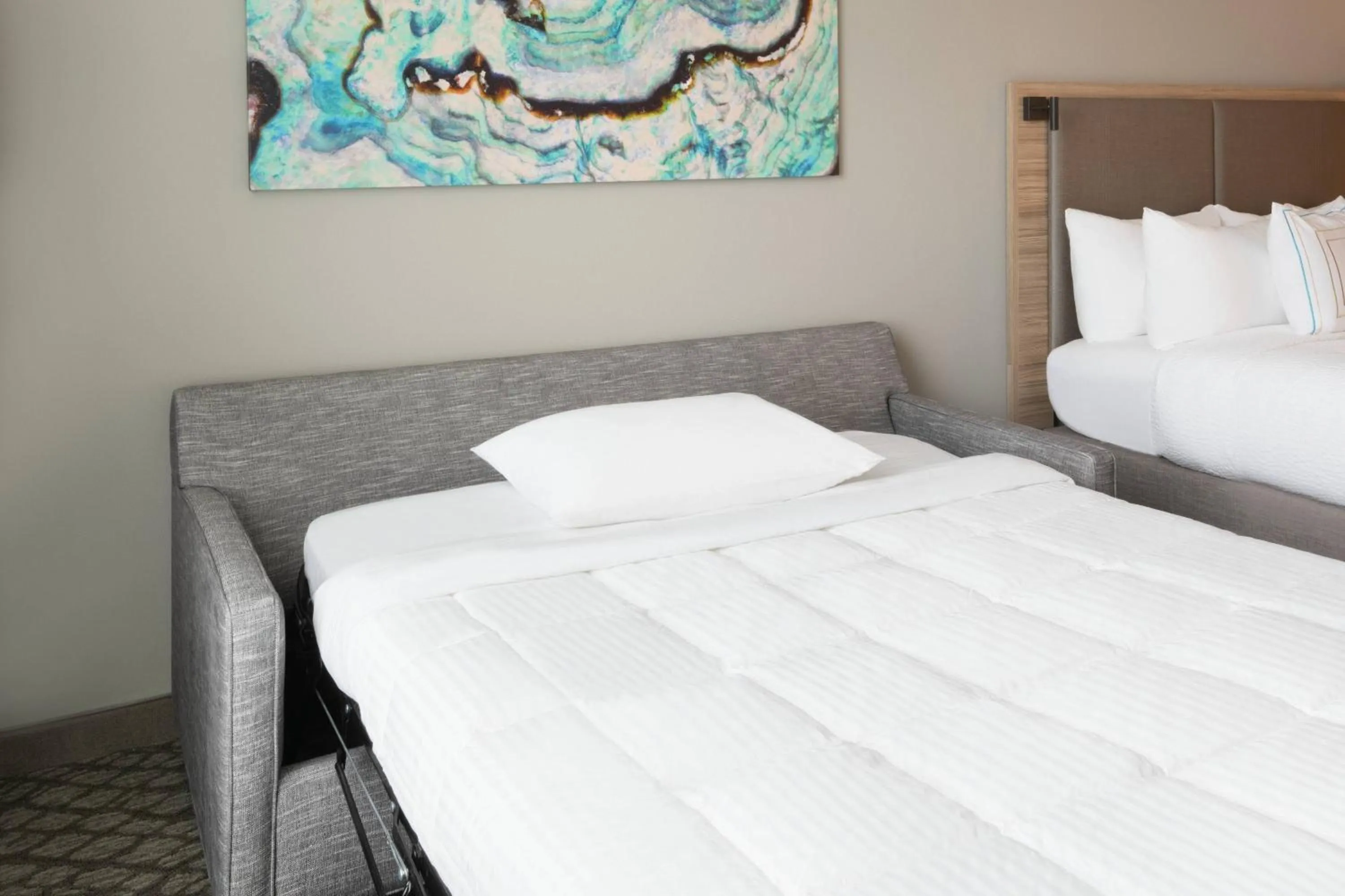 Photo of the whole room, Bed in SpringHill Suites by Marriott Panama City Beach Beachfront