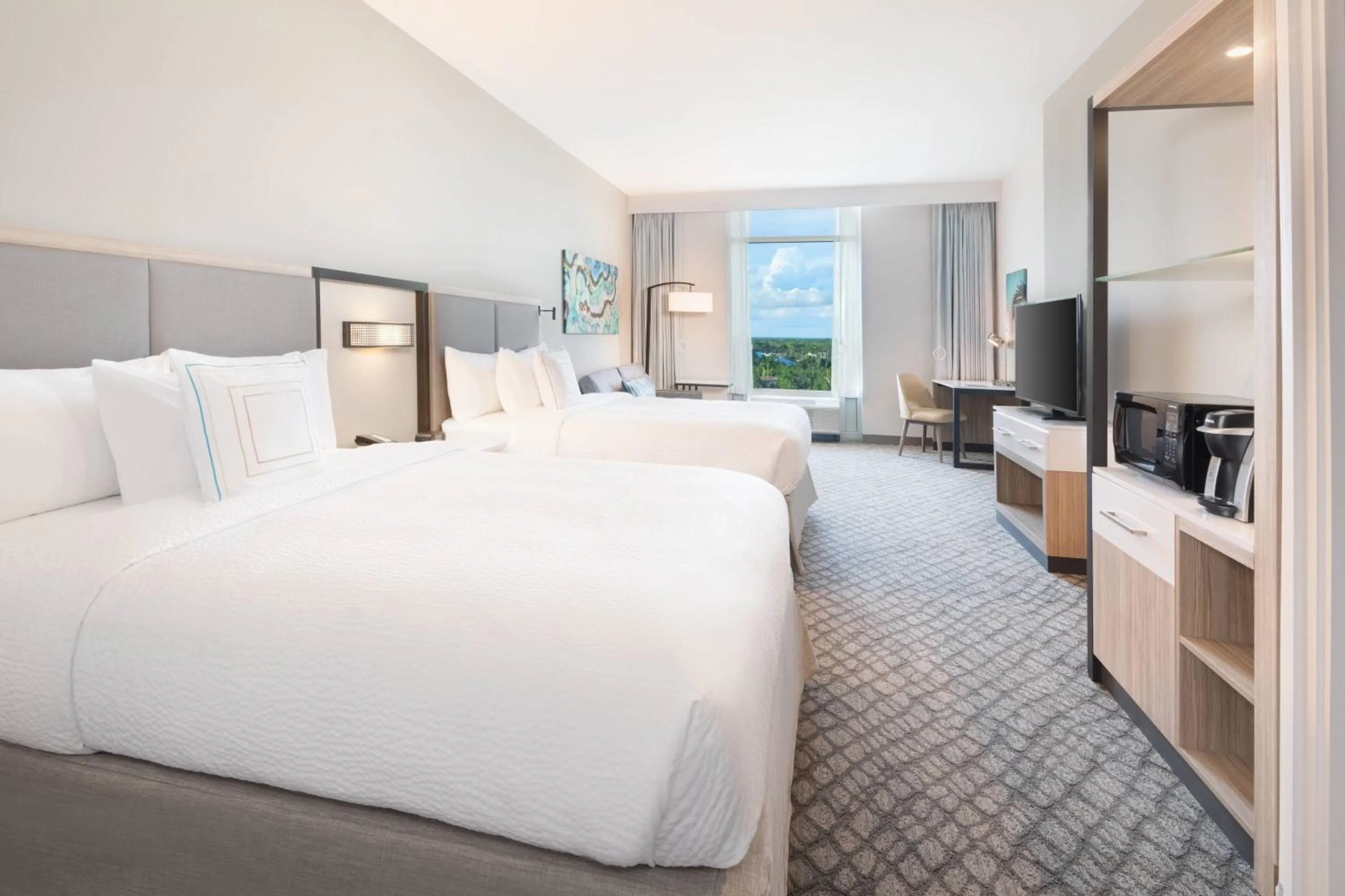 Photo of the whole room, Bed in SpringHill Suites by Marriott Panama City Beach Beachfront