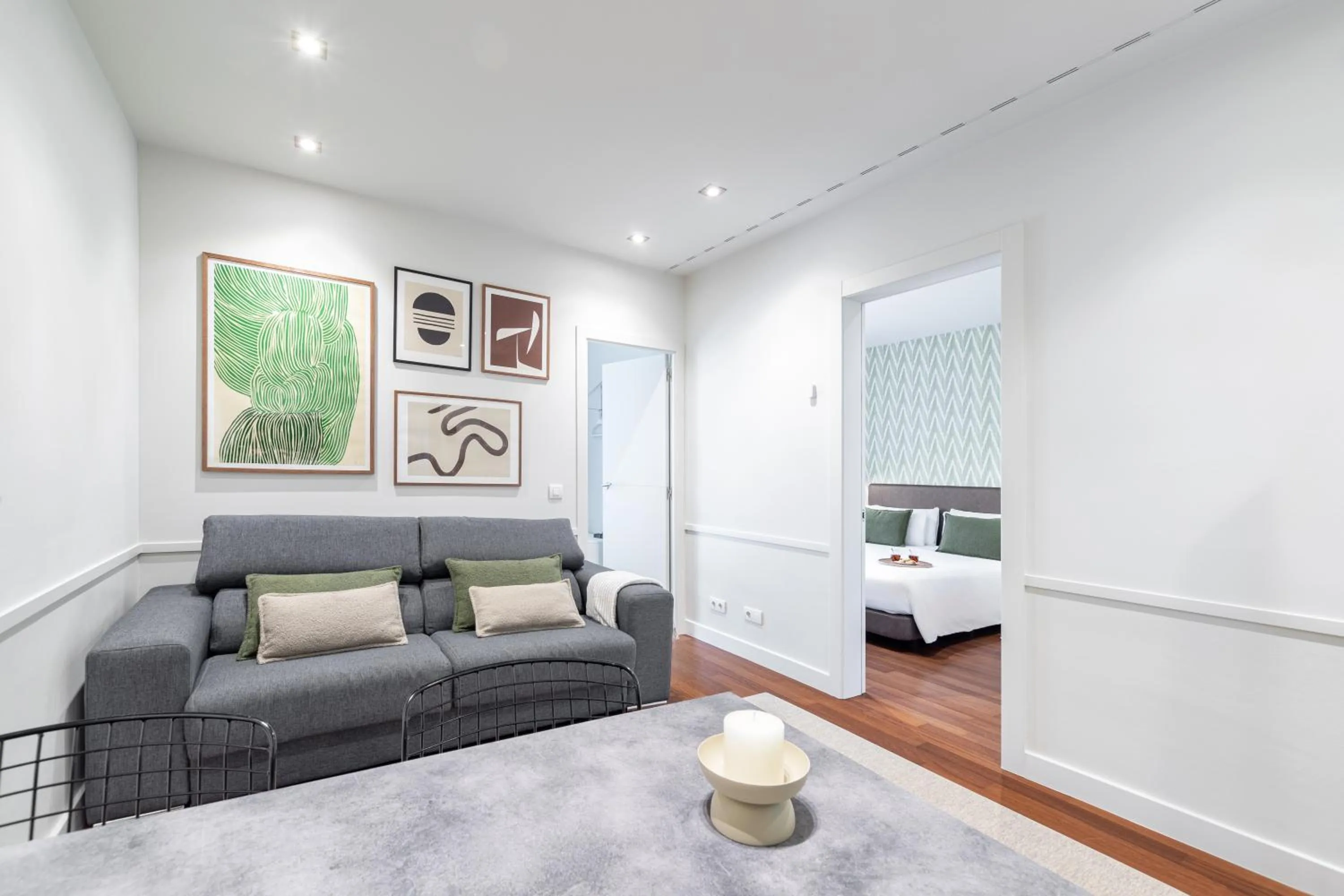 Bed in Aspasios Paseo de Gracia Apartments