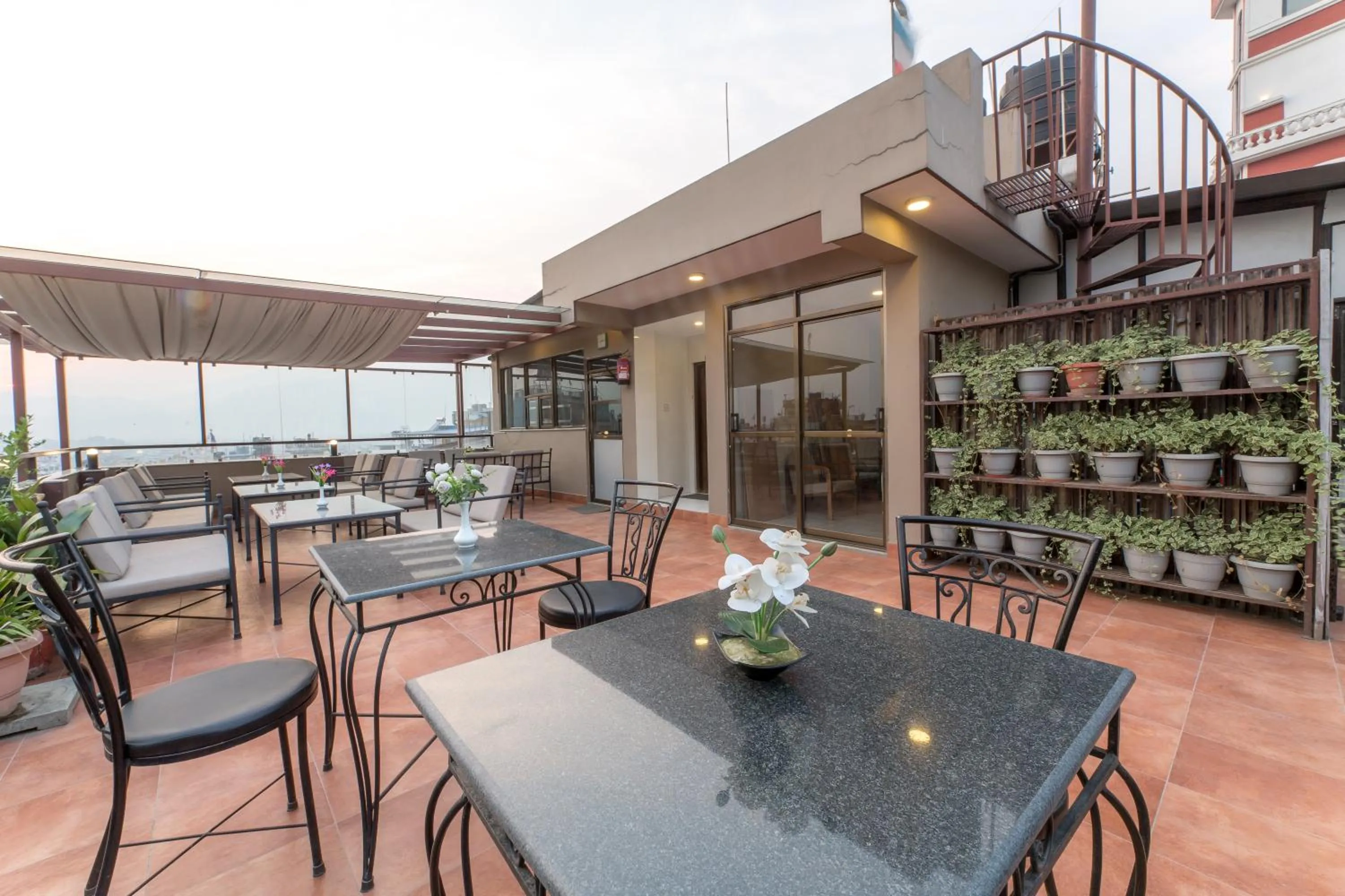 Patio in Himalayan Ghar