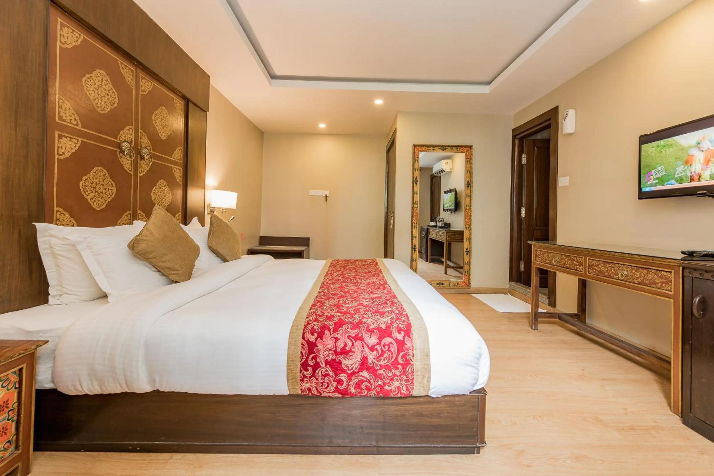 Bed in Himalayan Ghar