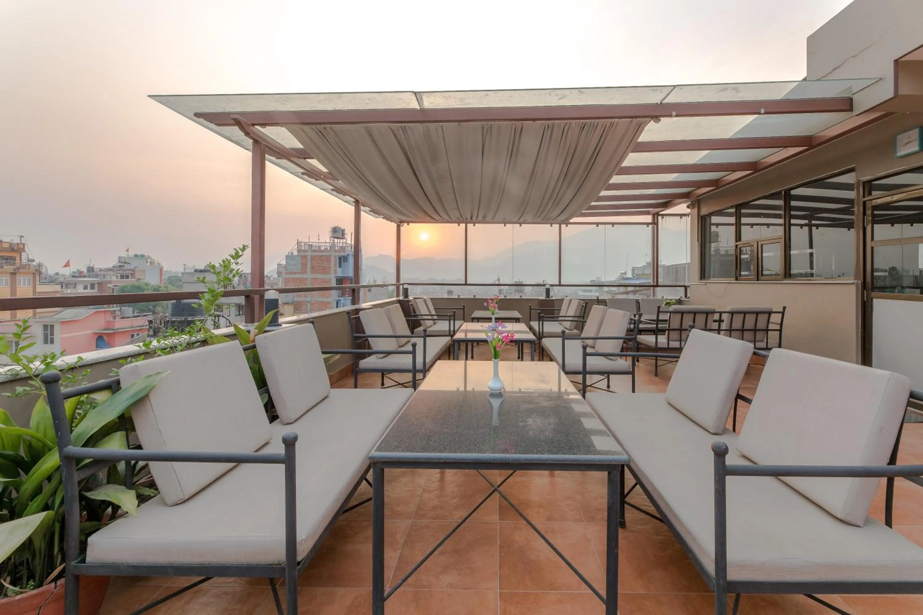 Patio in Himalayan Ghar