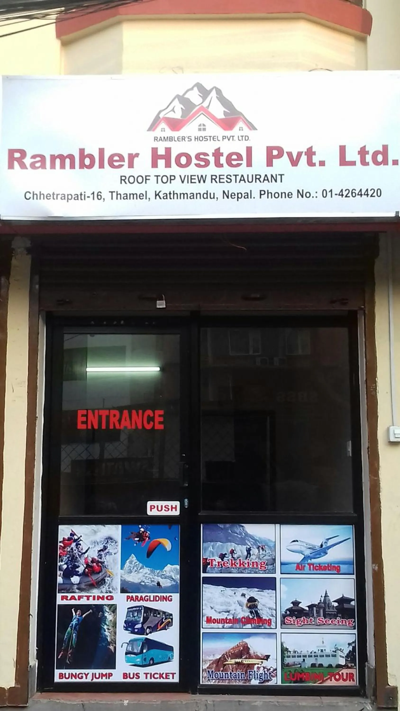 Facade/entrance in Rambler Hostel Pvt Ltd