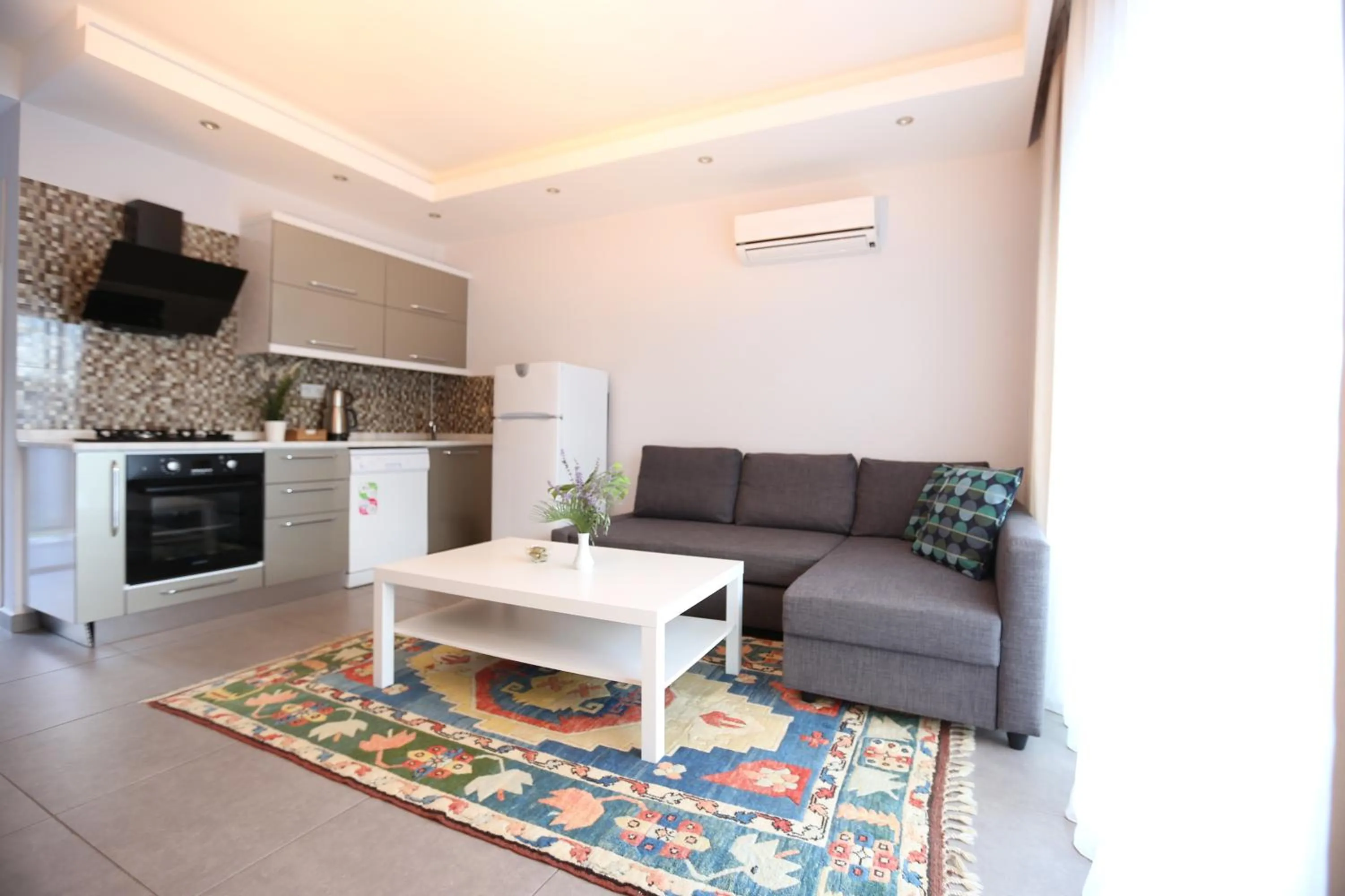 Kitchen or kitchenette in Truemar Hotels & Suites