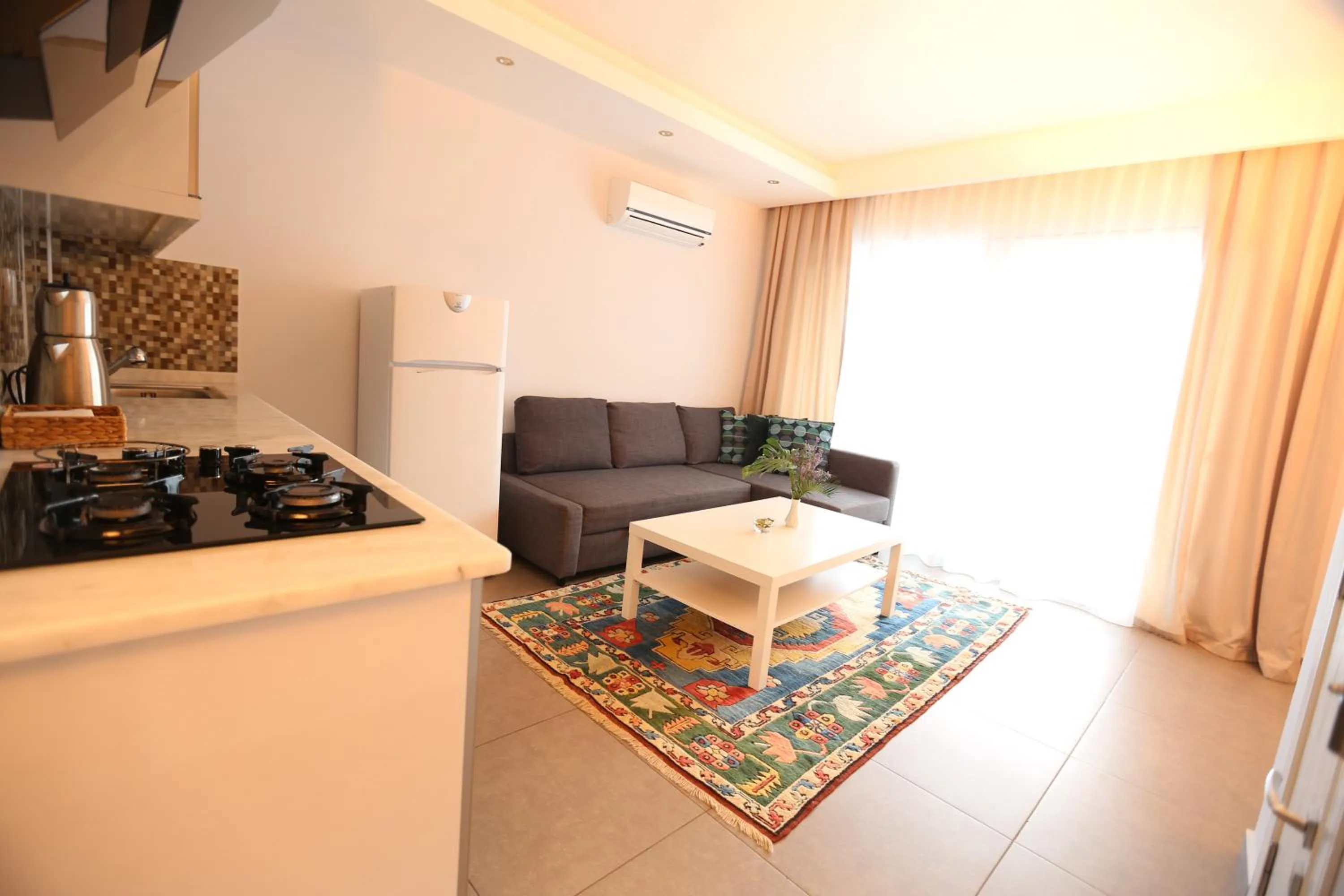 Kitchen or kitchenette in Truemar Hotels & Suites