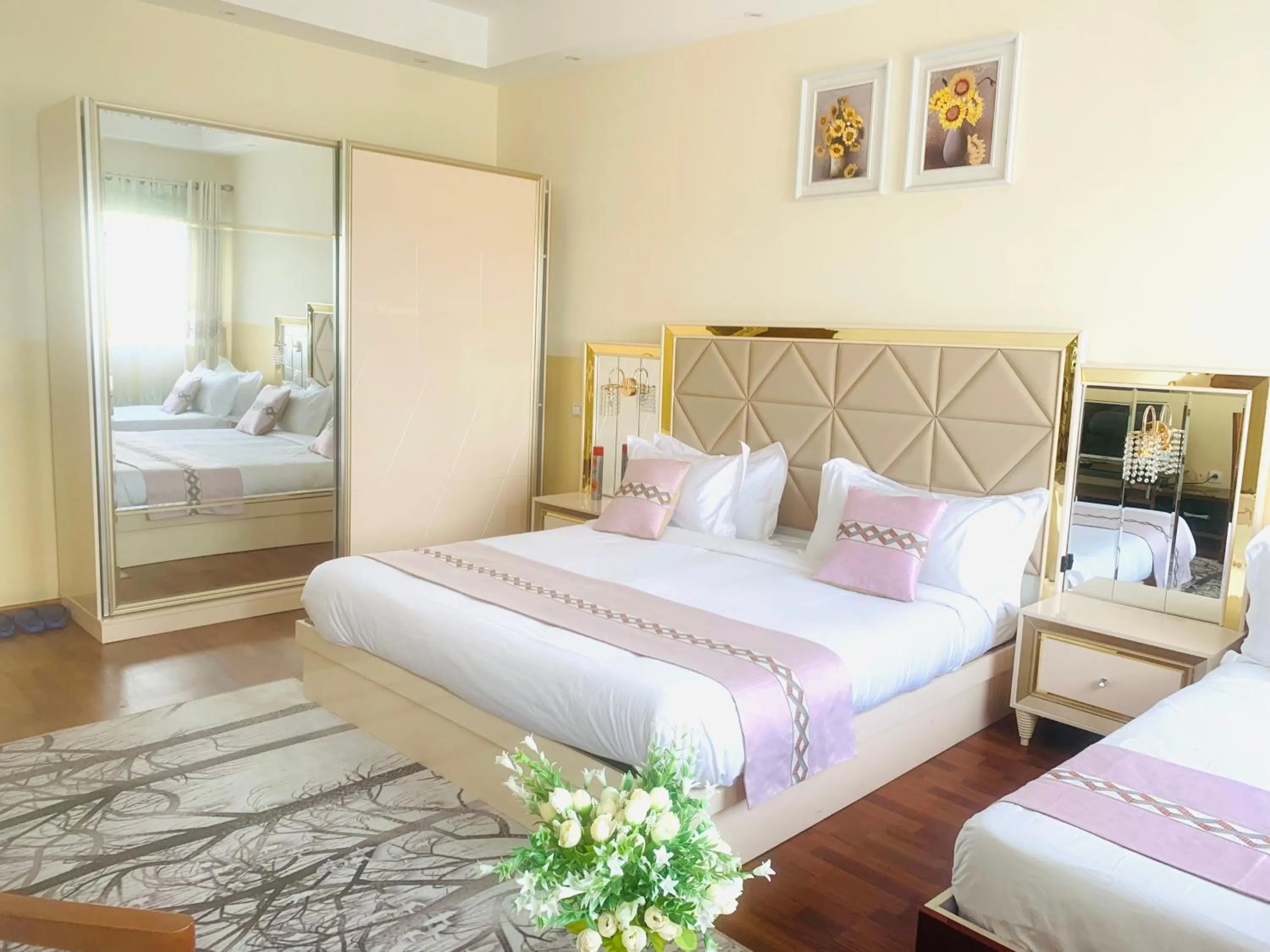 Bed in Hôtel Sky blue Mada