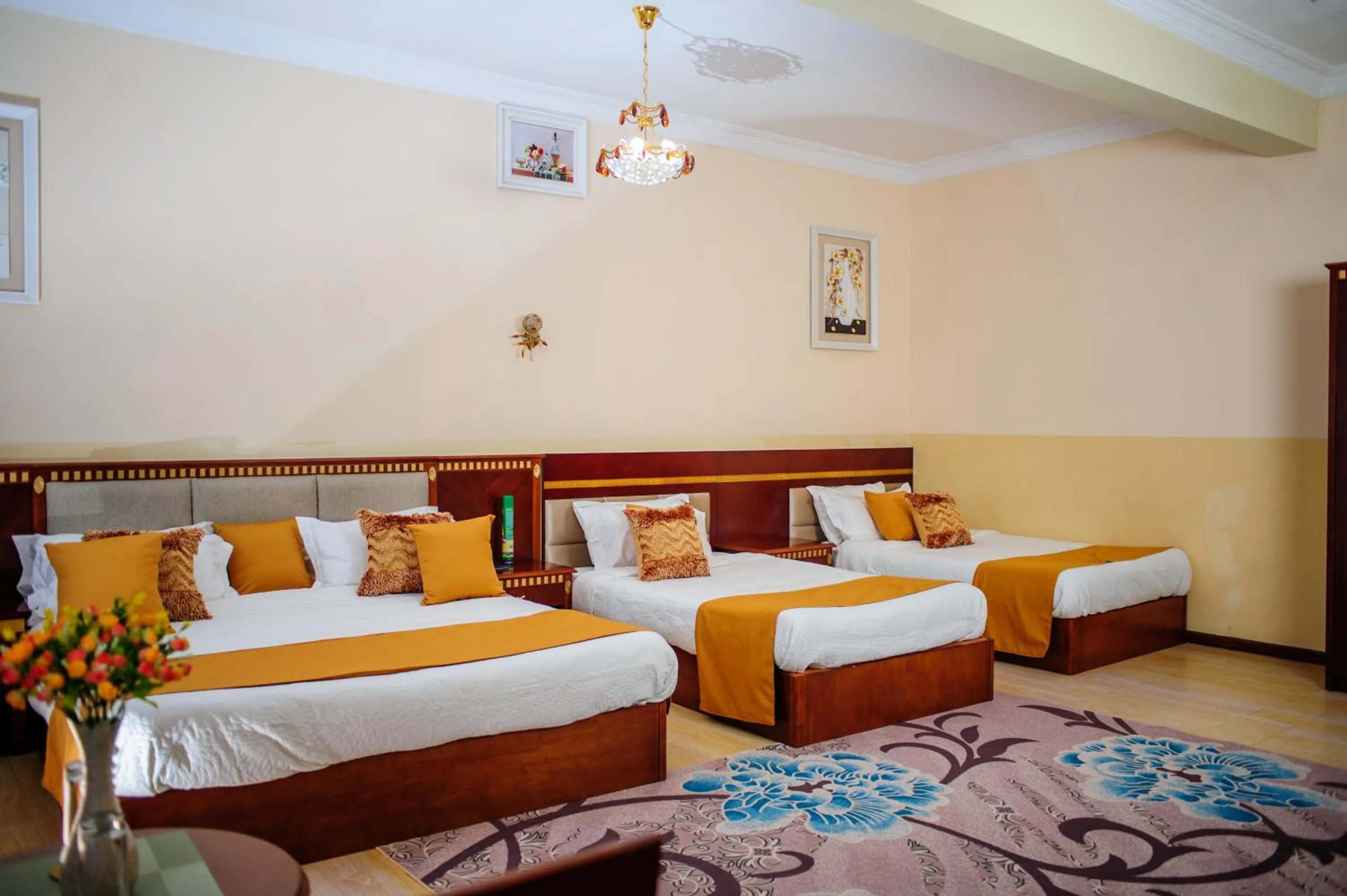 Bed in Hôtel Sky blue Mada