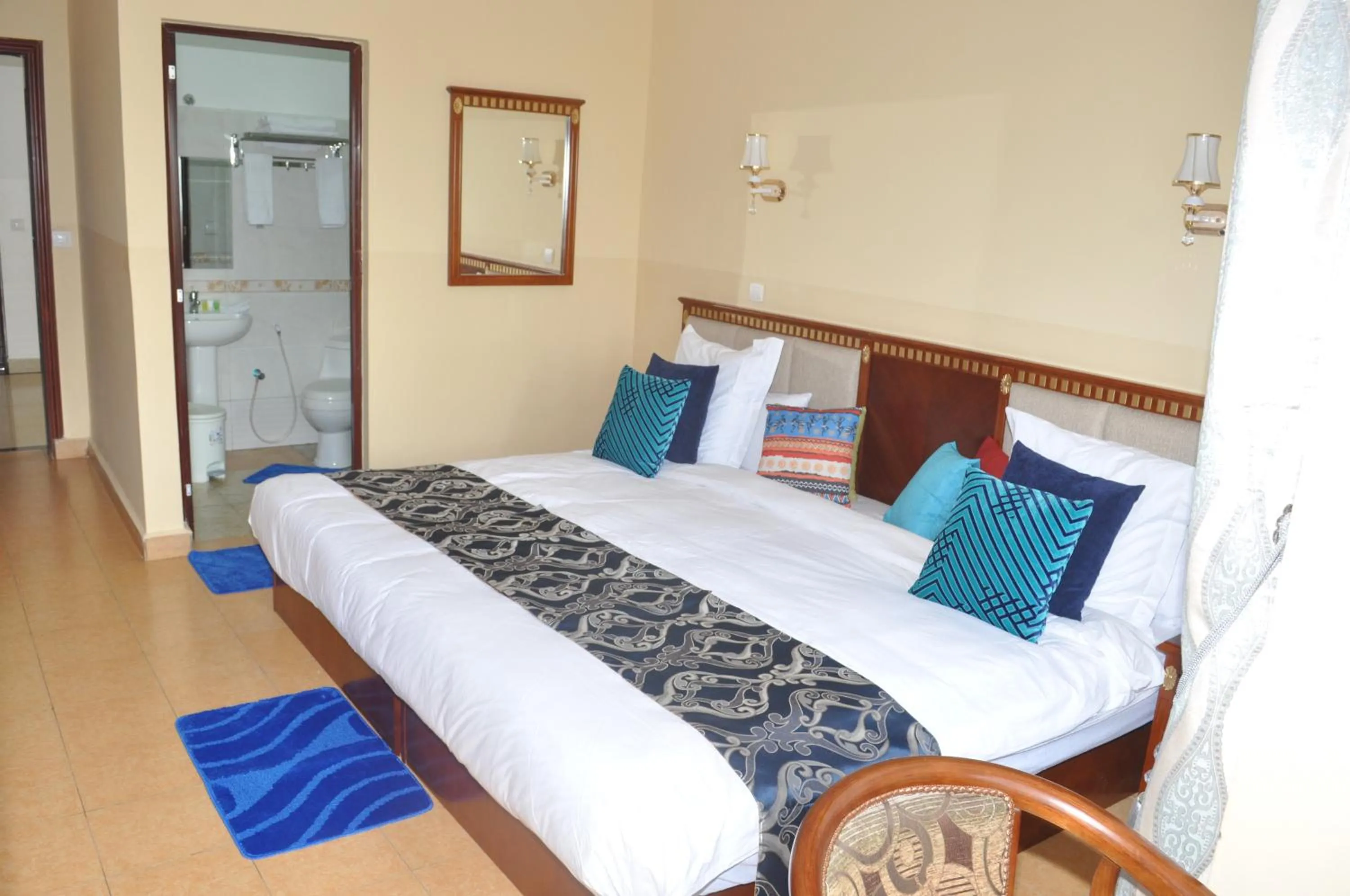 Bed in Hôtel Sky blue Mada