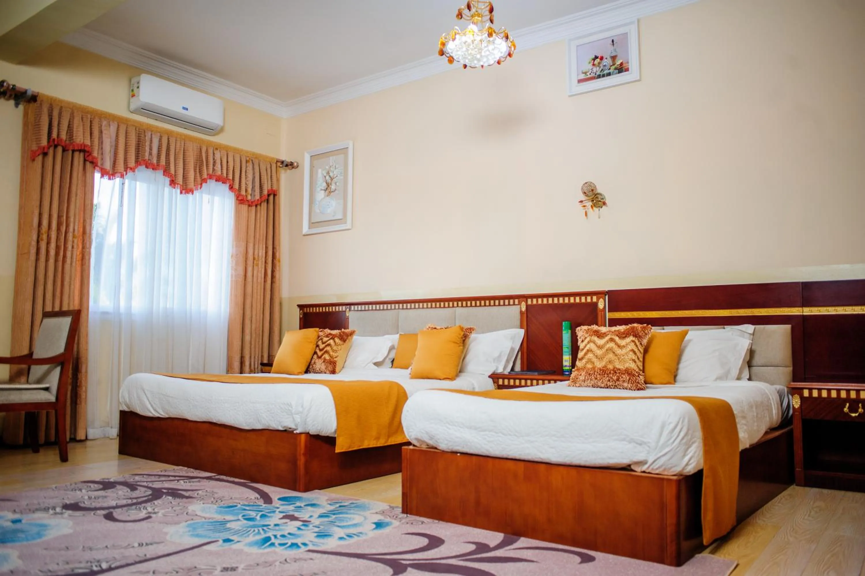 Bed in Hôtel Sky blue Mada