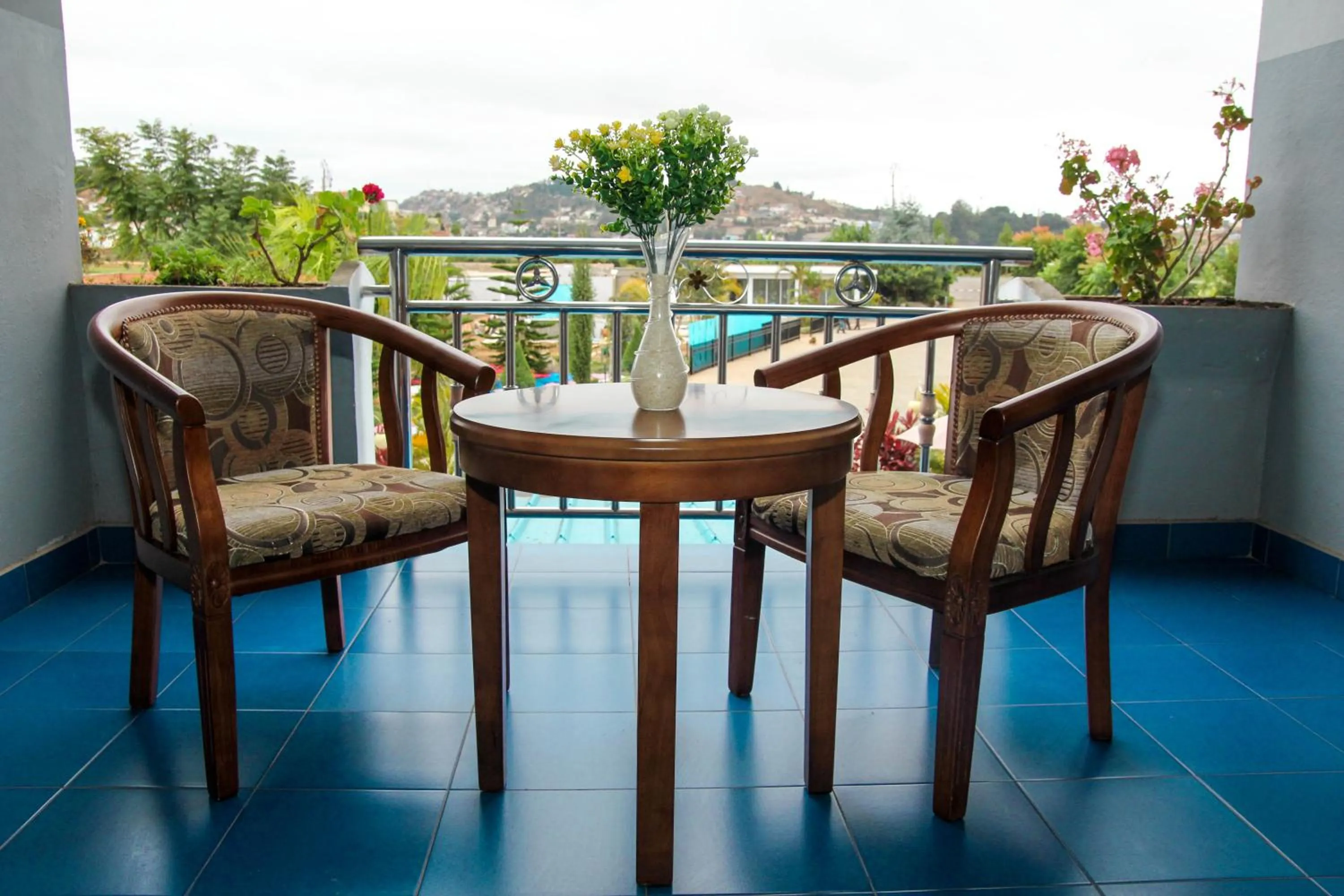 Balcony/Terrace in Hôtel Sky blue Mada