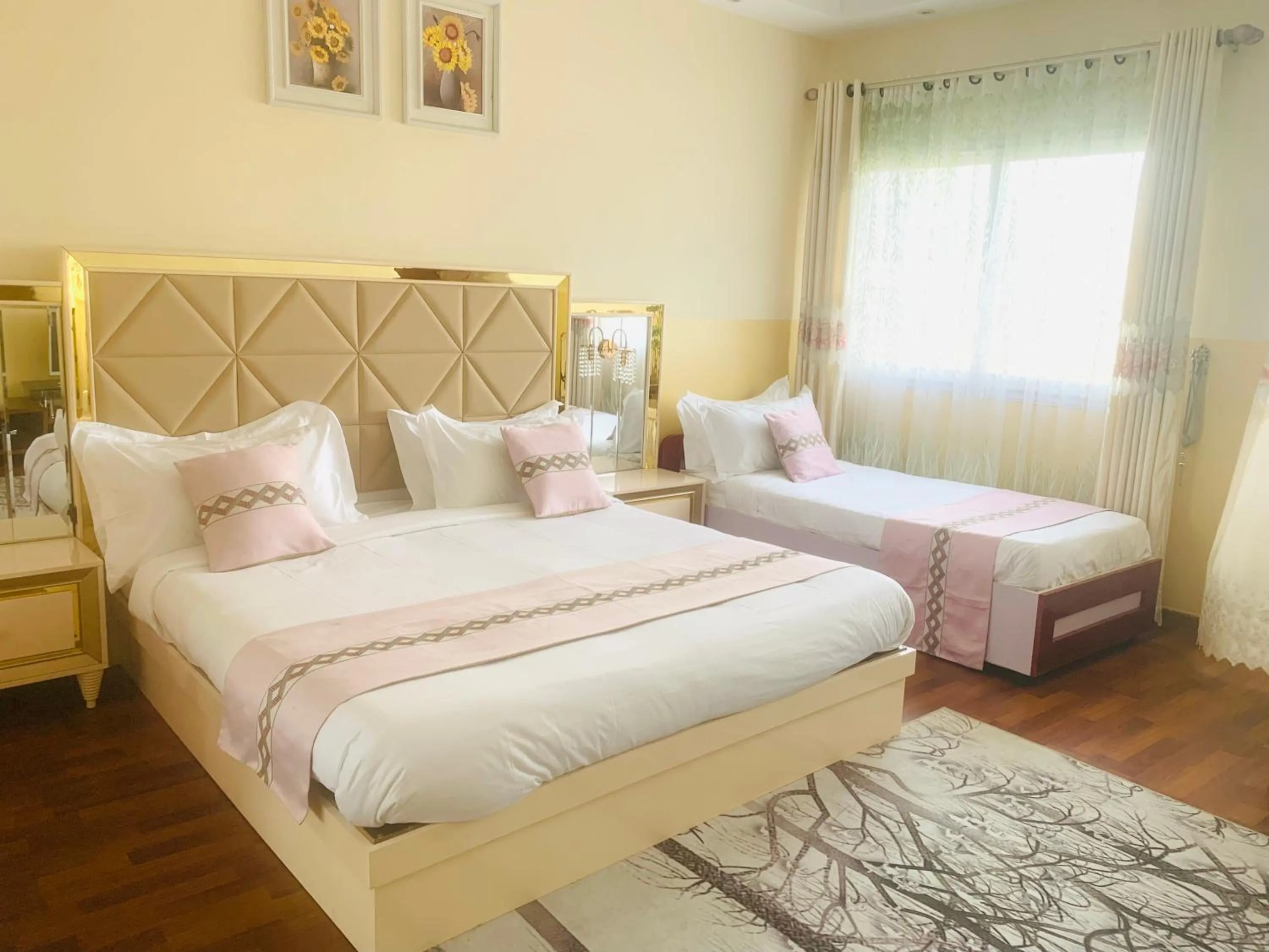 Bed in Hôtel Sky blue Mada