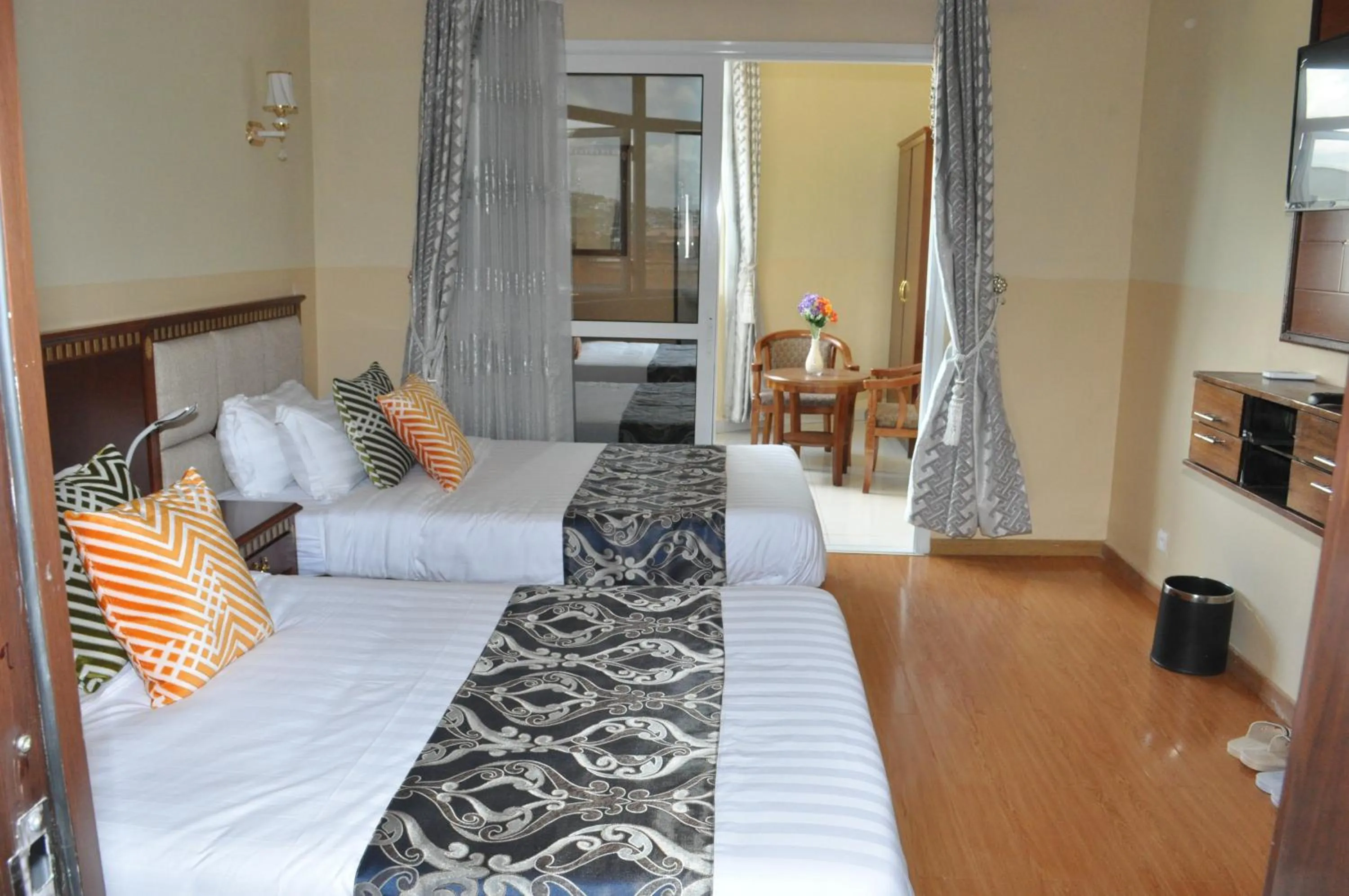 Bed in Hôtel Sky blue Mada