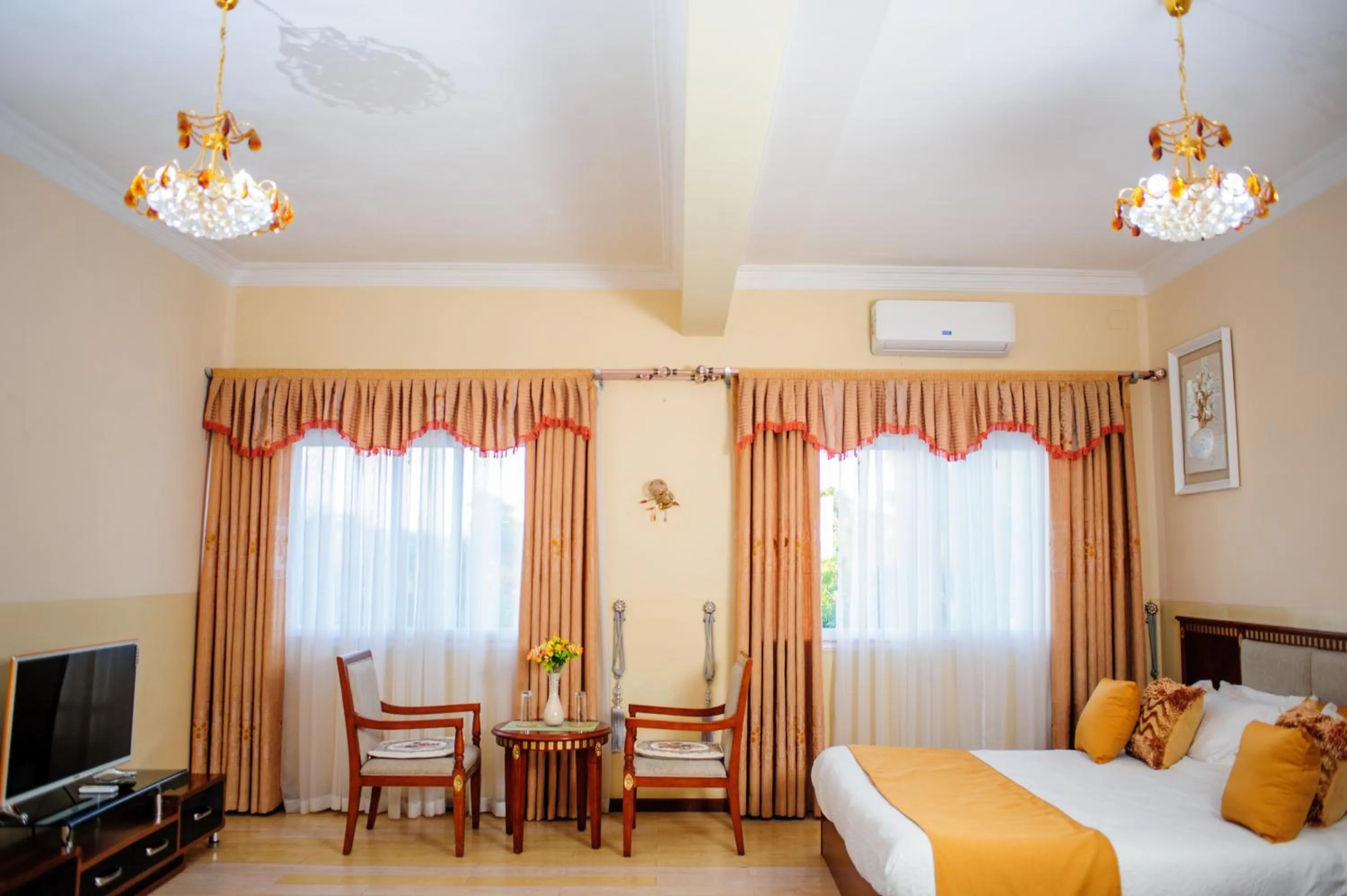 Bed in Hôtel Sky blue Mada