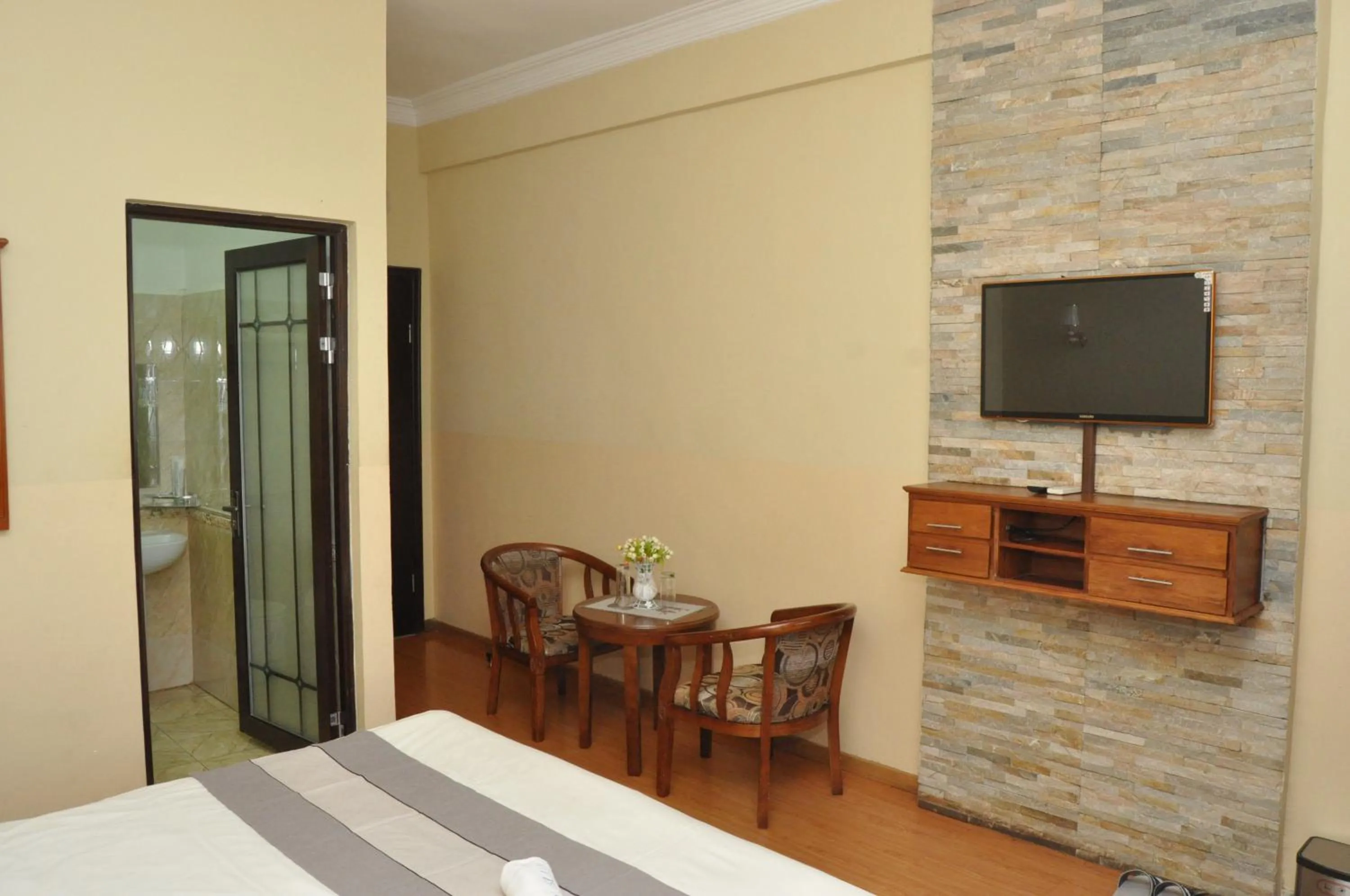 Bed in Hôtel Sky blue Mada