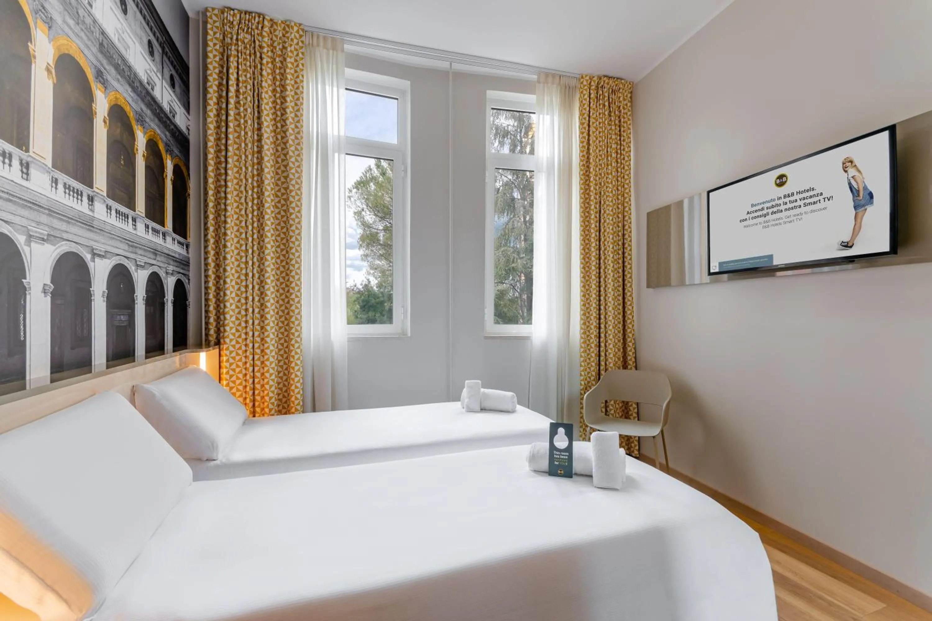 Photo of the whole room, Bed in B&B Hotel Roma Pietralata Tiburtina