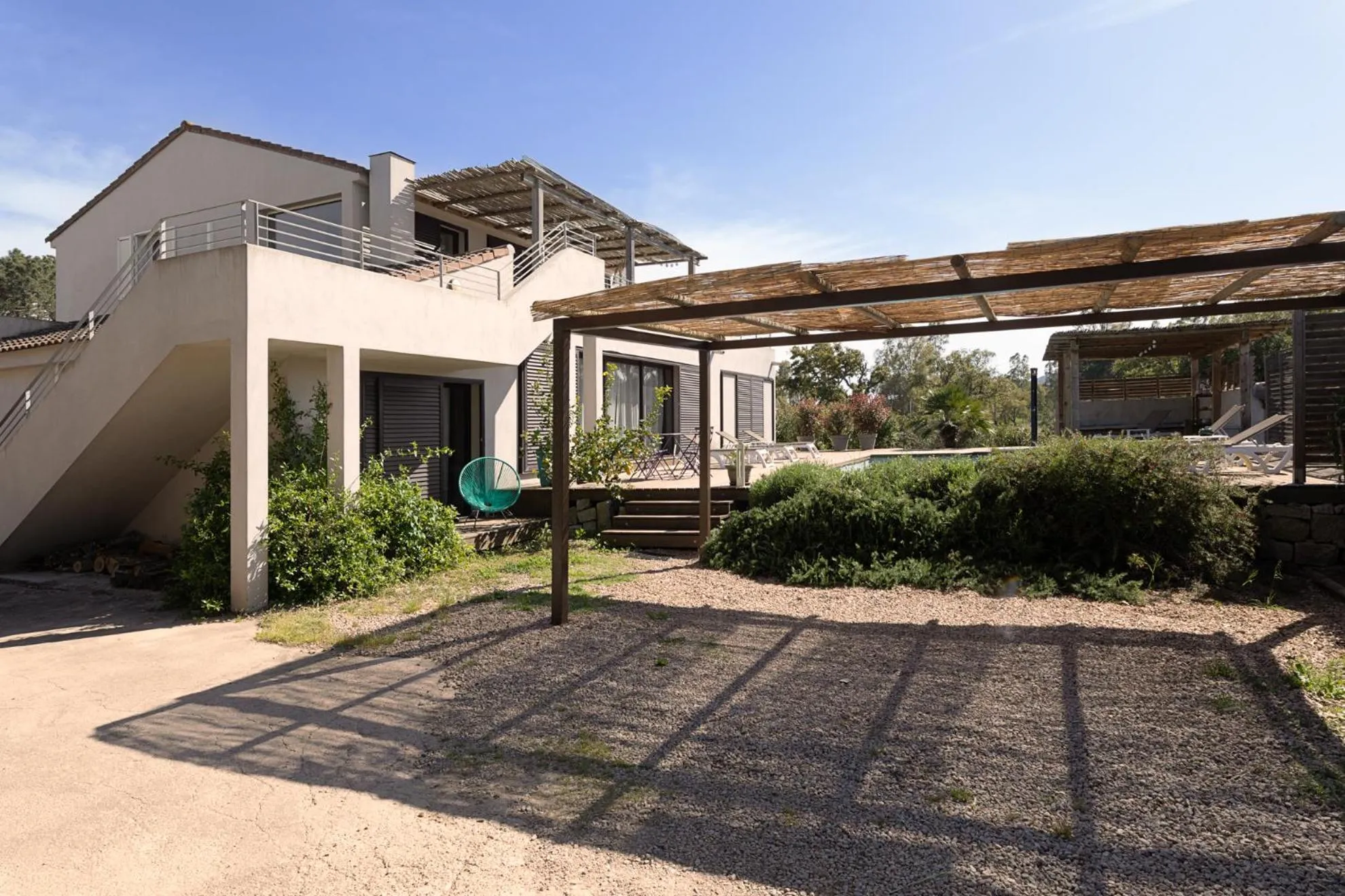 Garden view in Résidence I Levri