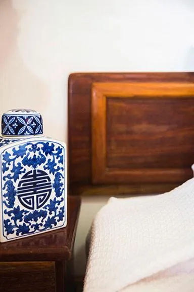 Decorative detail, Bed in Hotel Bocas del Toro