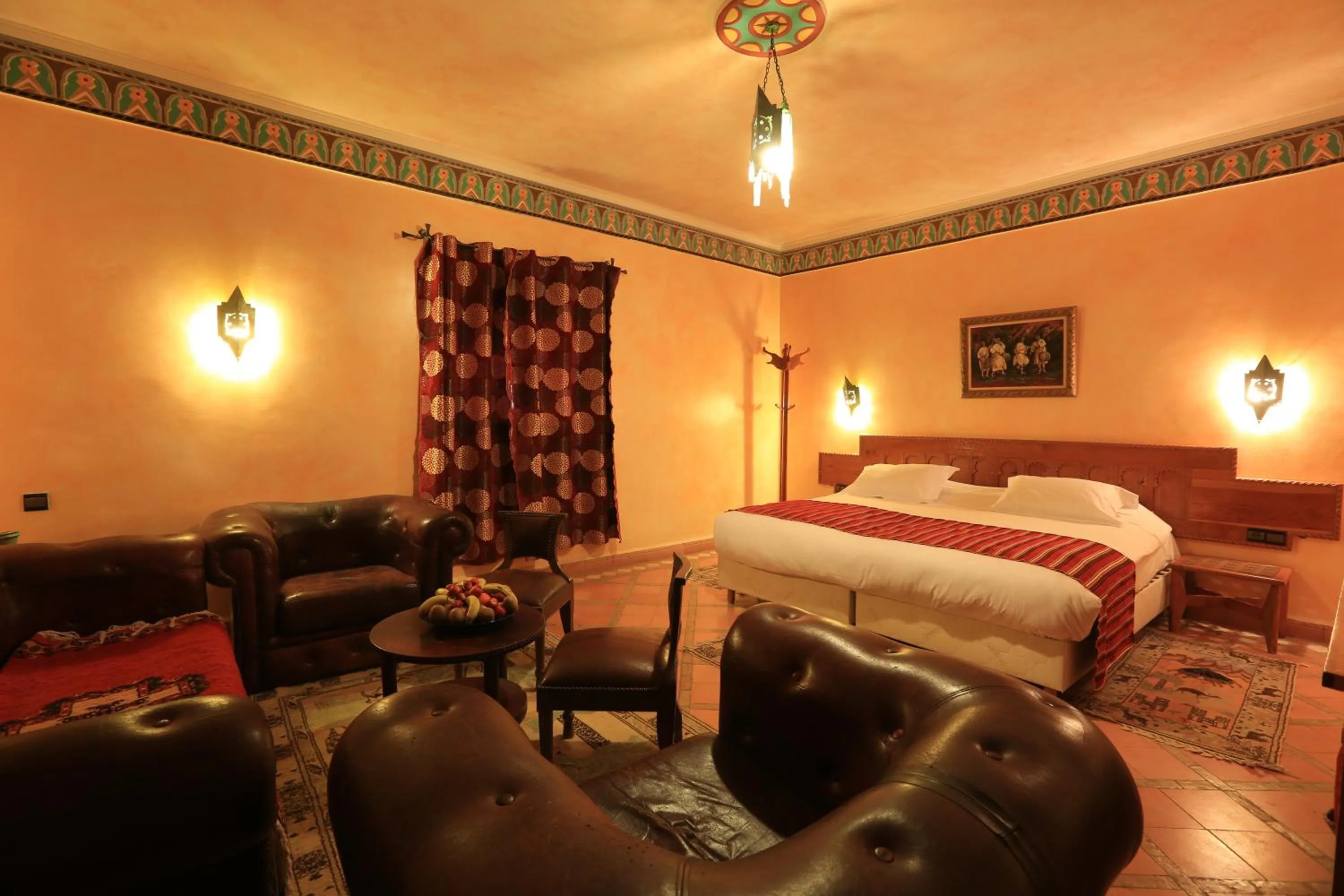 Bedroom, Bed in Hotel Kasbah Lamrani