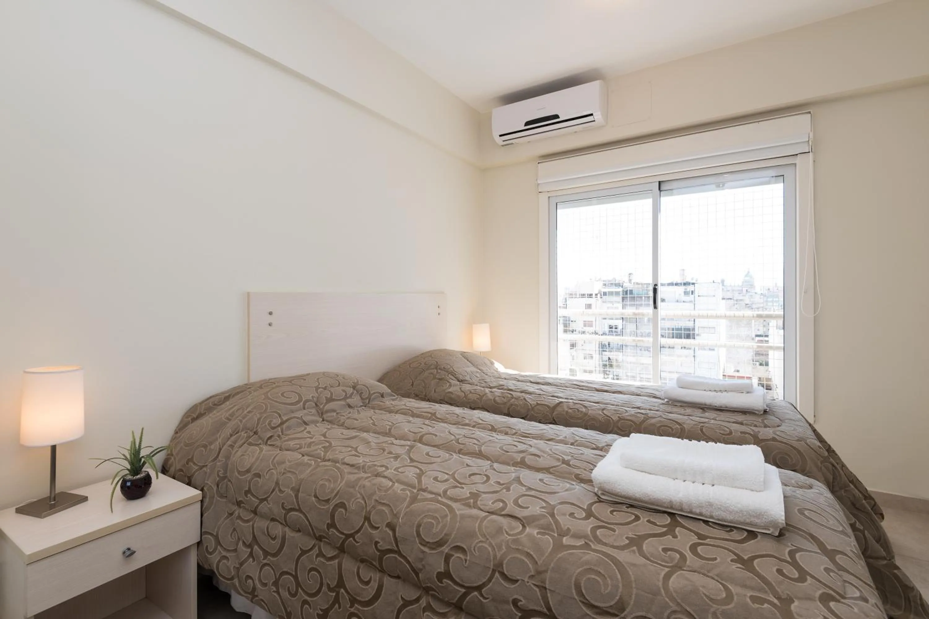 Bed in Apart Hotel Independencia - Luz y Fuerza Patagonia
