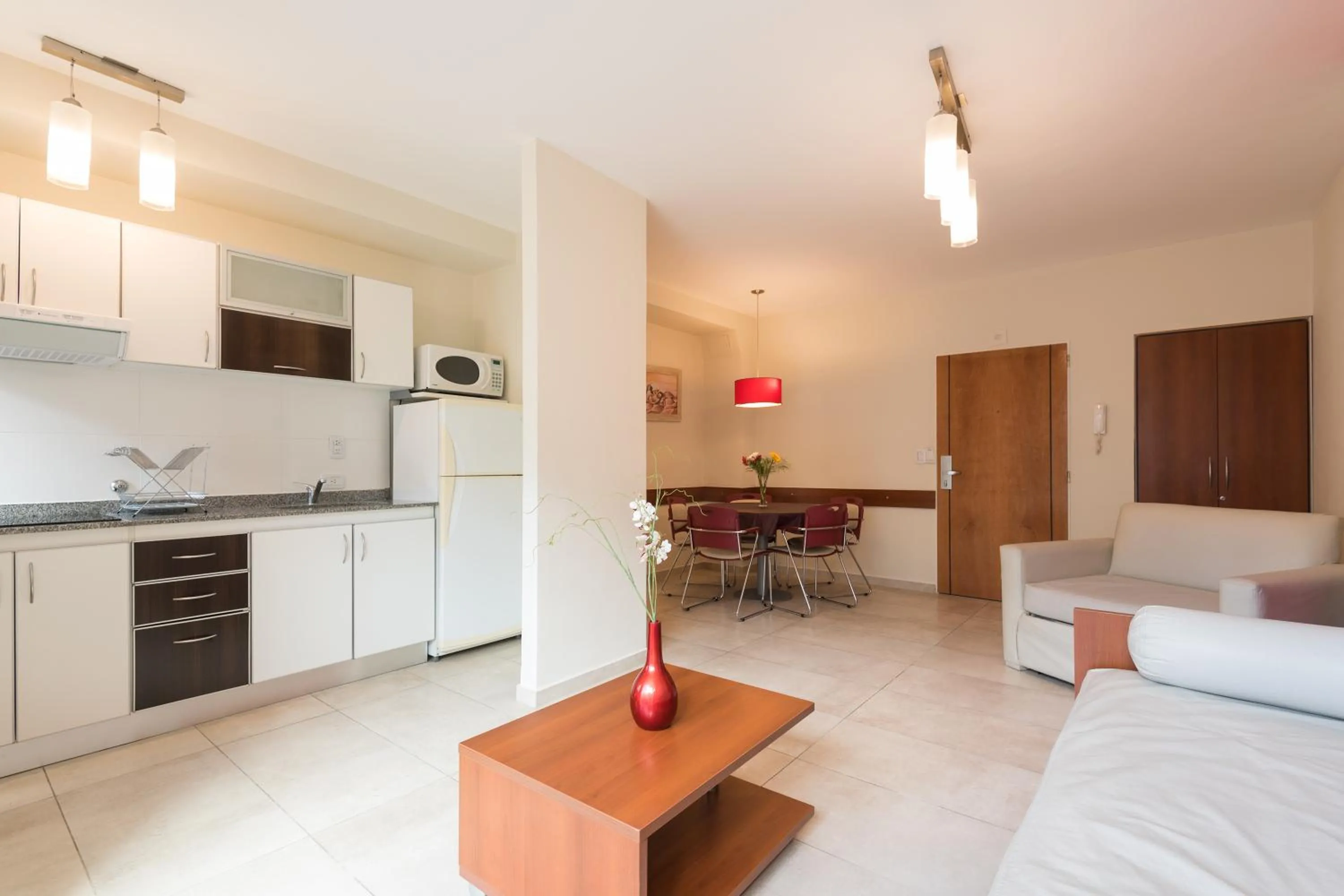 Kitchen or kitchenette in Apart Hotel Independencia - Luz y Fuerza Patagonia