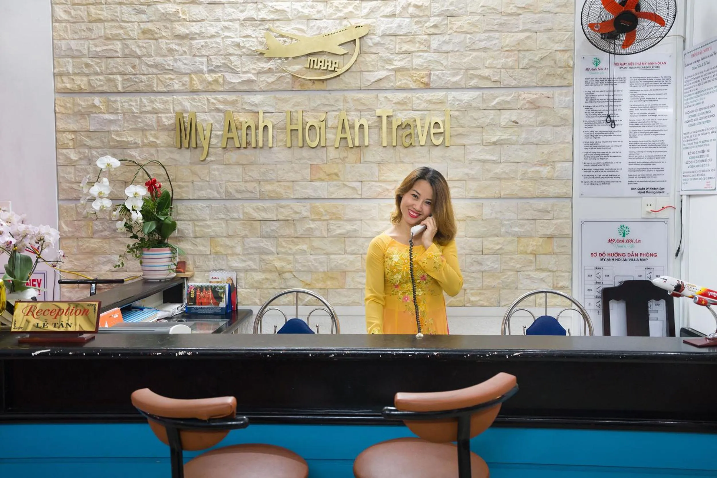 Lobby or reception in My Anh Boutique Villa Hoi An