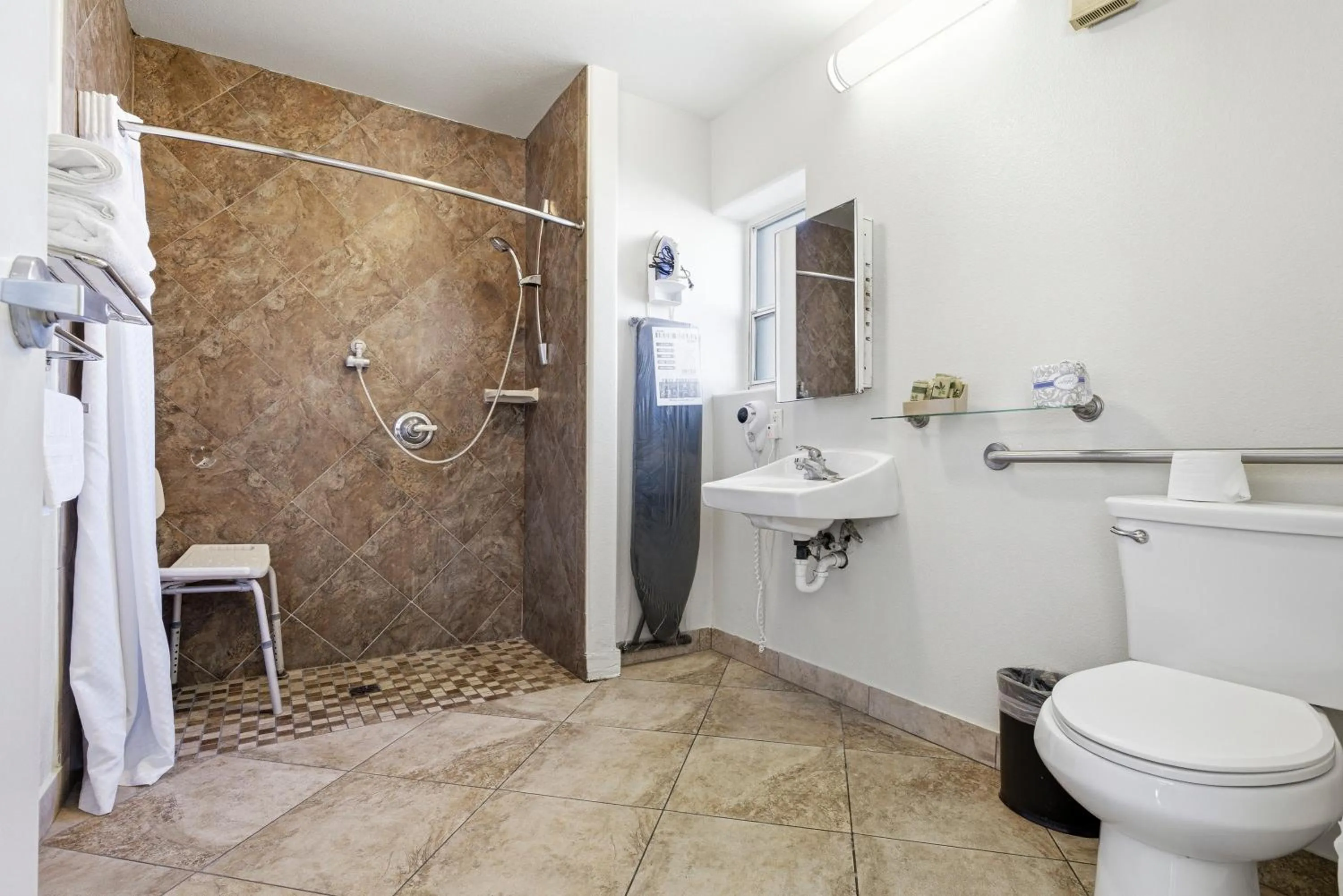 Shower in Sunset Motel