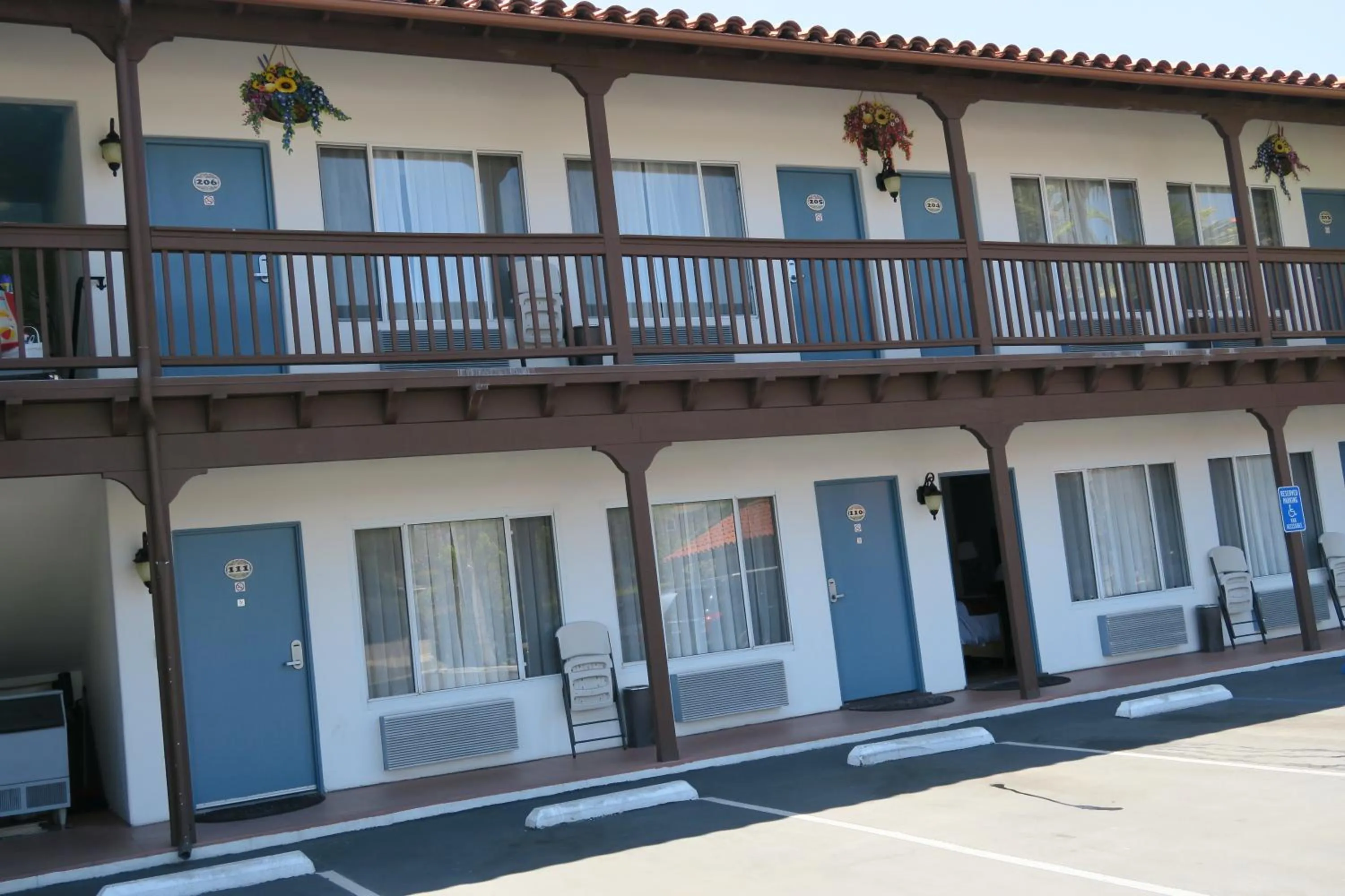 Property building in Sunset Motel