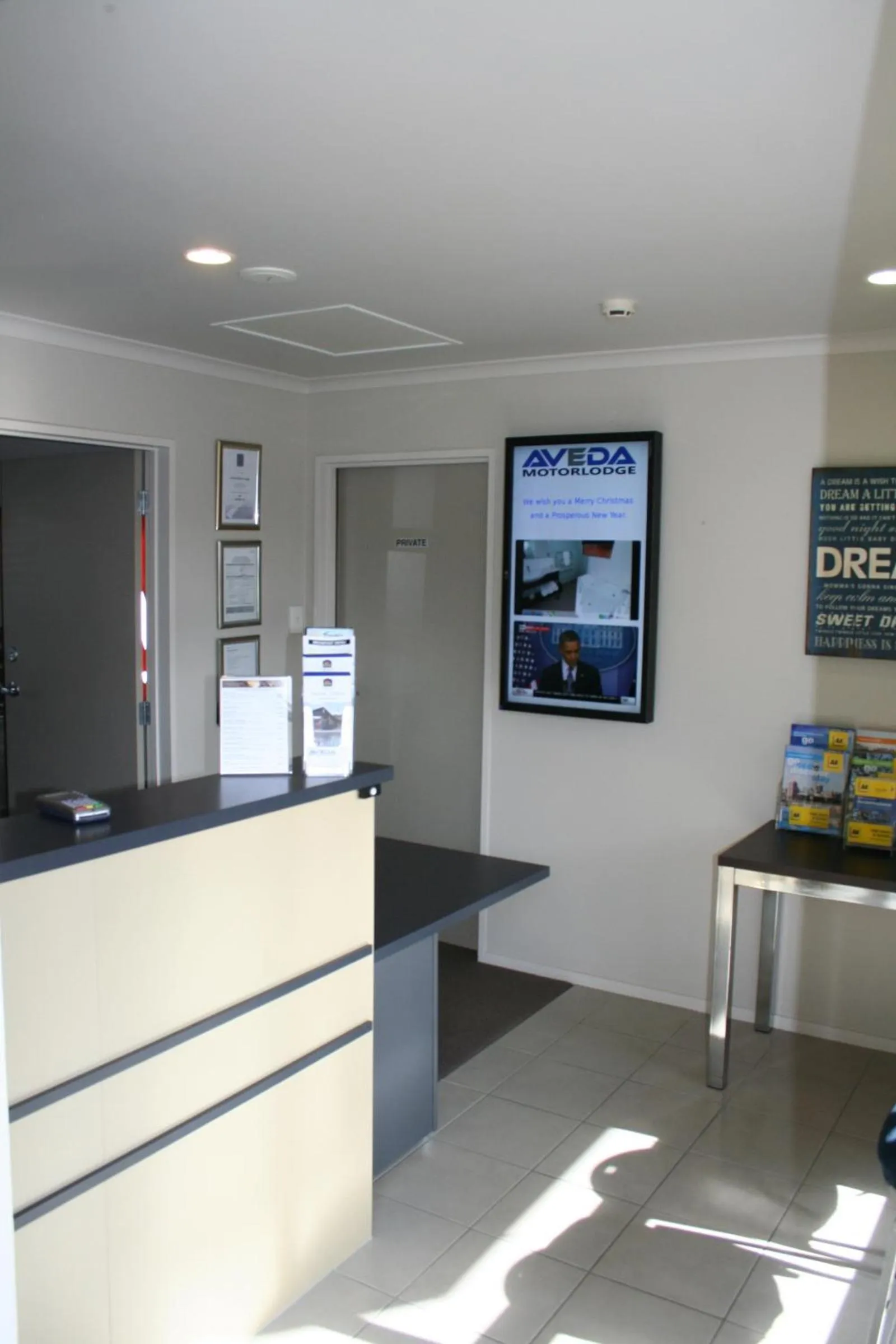 Lobby or reception in ASURE Aveda Motor Lodge