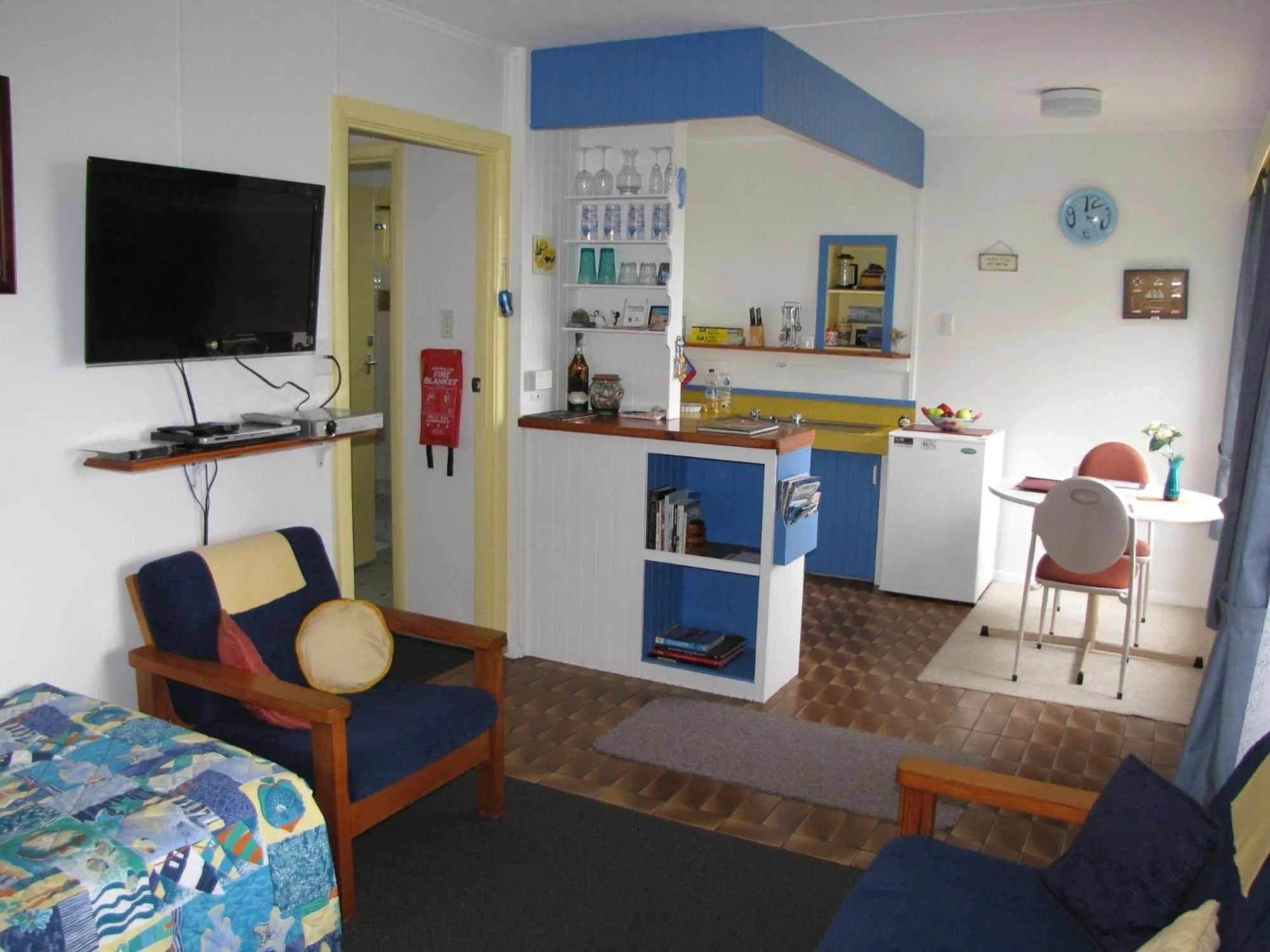 Living room in King Island Accommodation Cottages