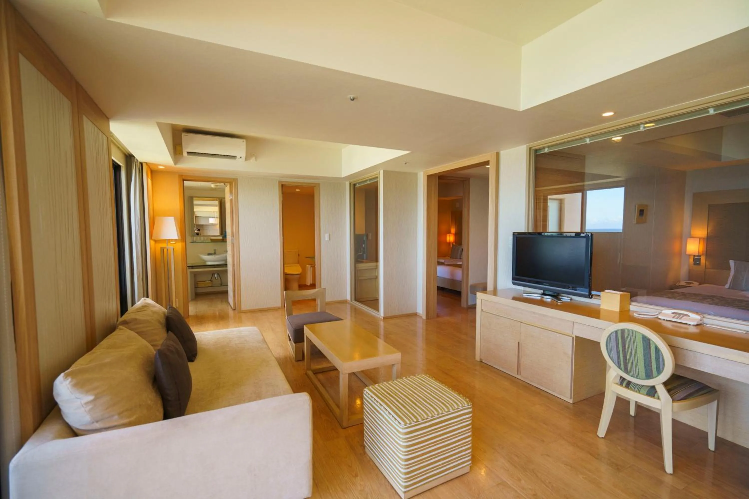 Living room in Moon Ocean Ginowan Hotel & Residence