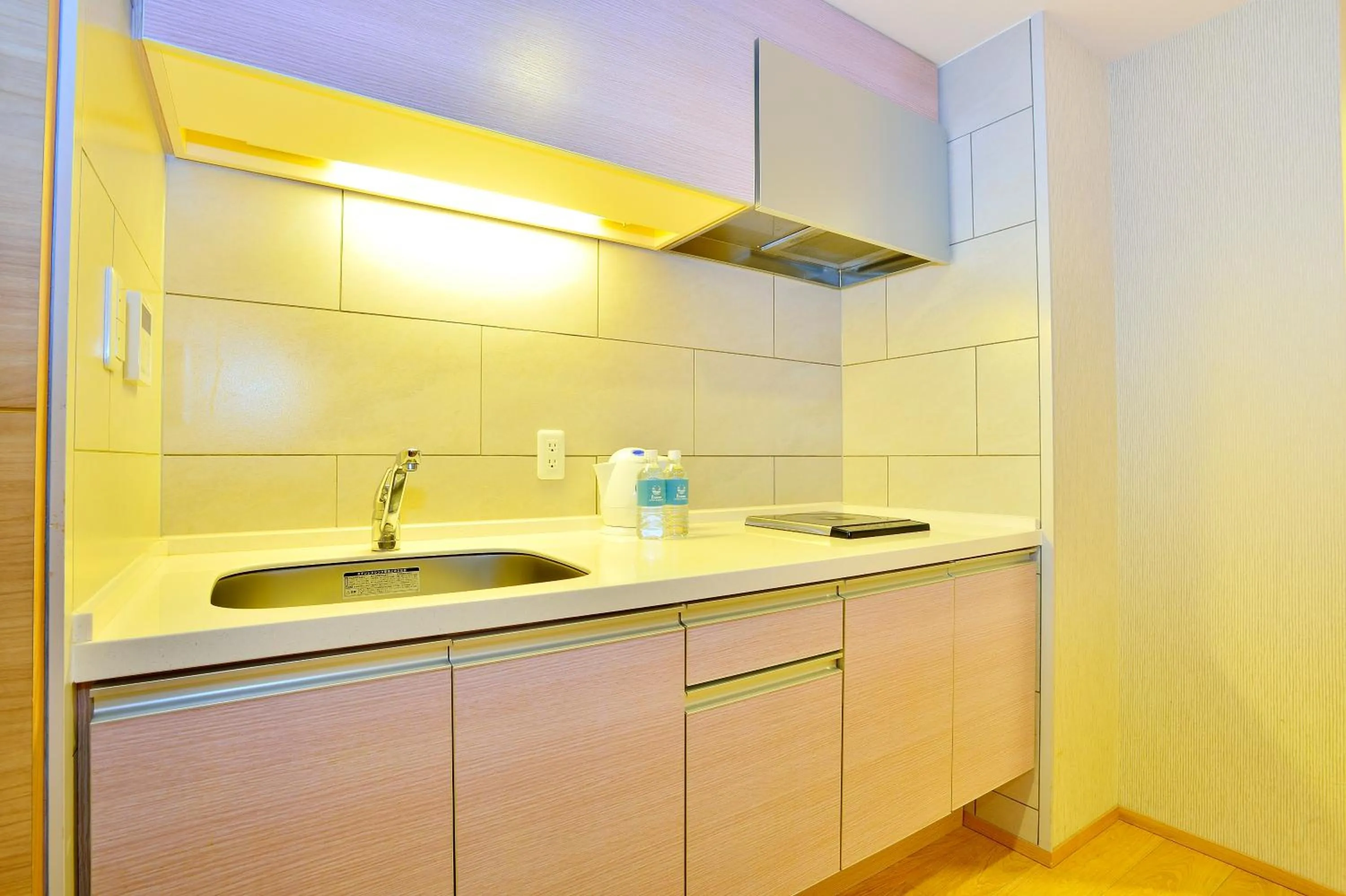 Kitchen or kitchenette in Moon Ocean Ginowan Hotel & Residence
