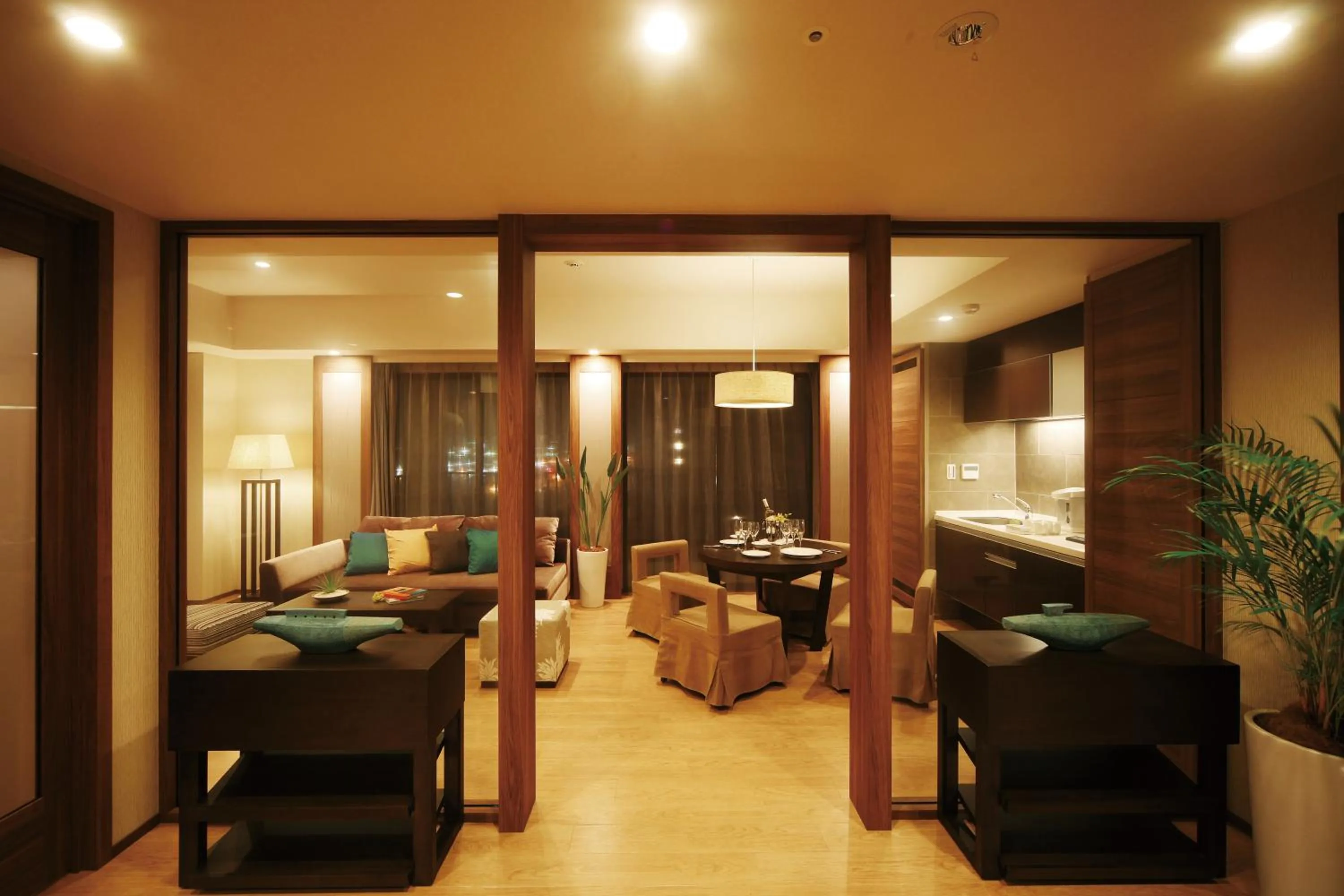 Living room in Moon Ocean Ginowan Hotel & Residence