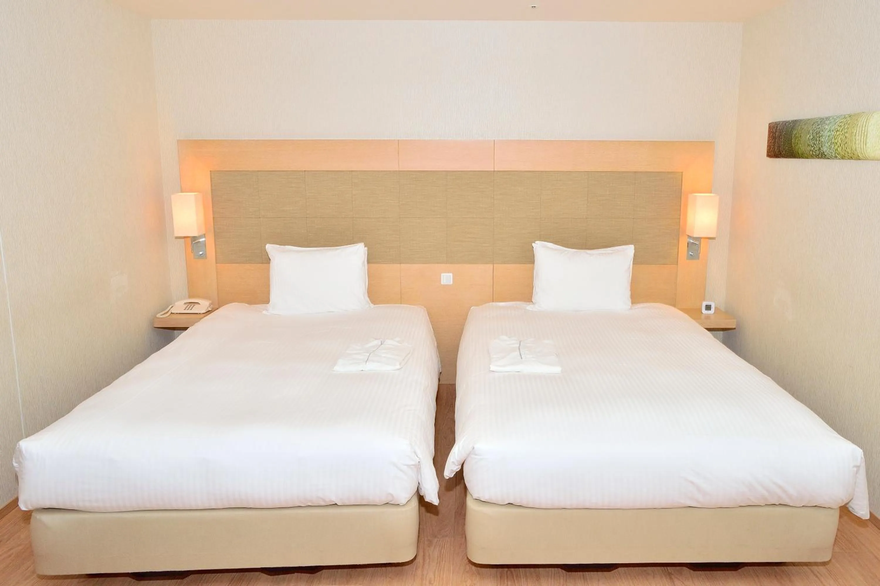 Bed in Moon Ocean Ginowan Hotel & Residence