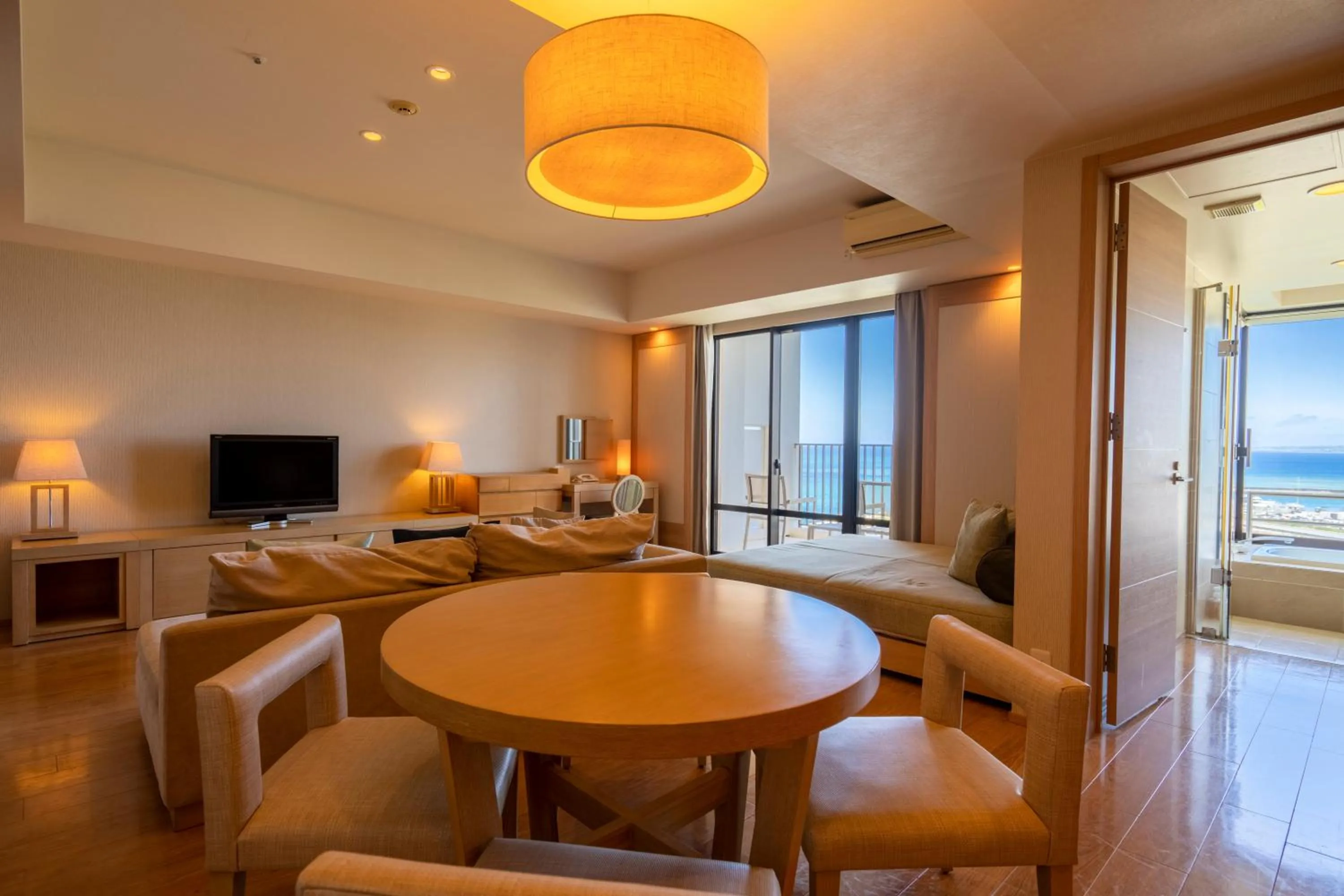Living room in Moon Ocean Ginowan Hotel & Residence