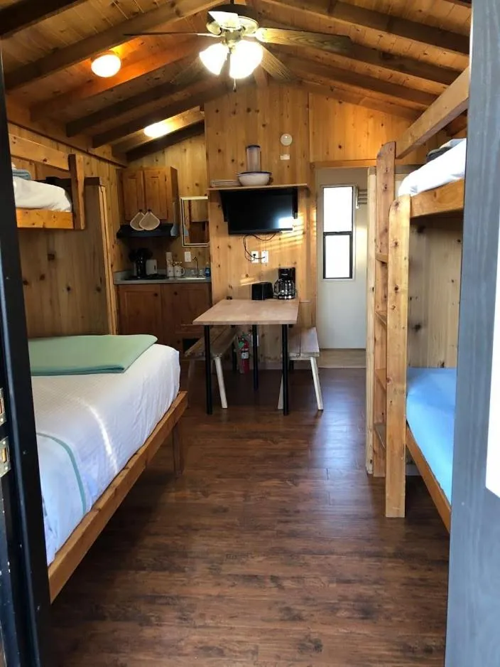 Bed in Yosemite RV Resort