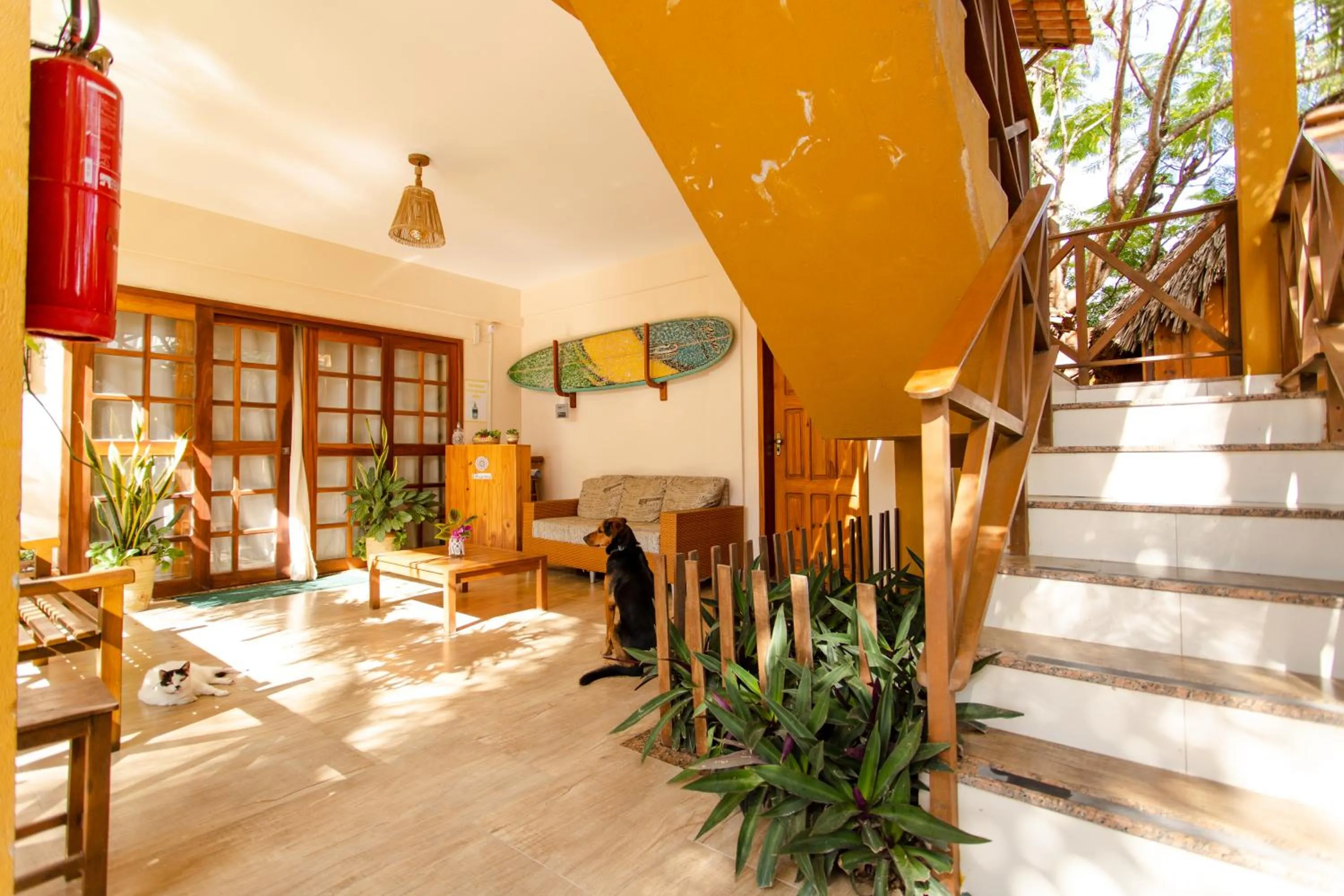 Lobby or reception in Pousada Dharma
