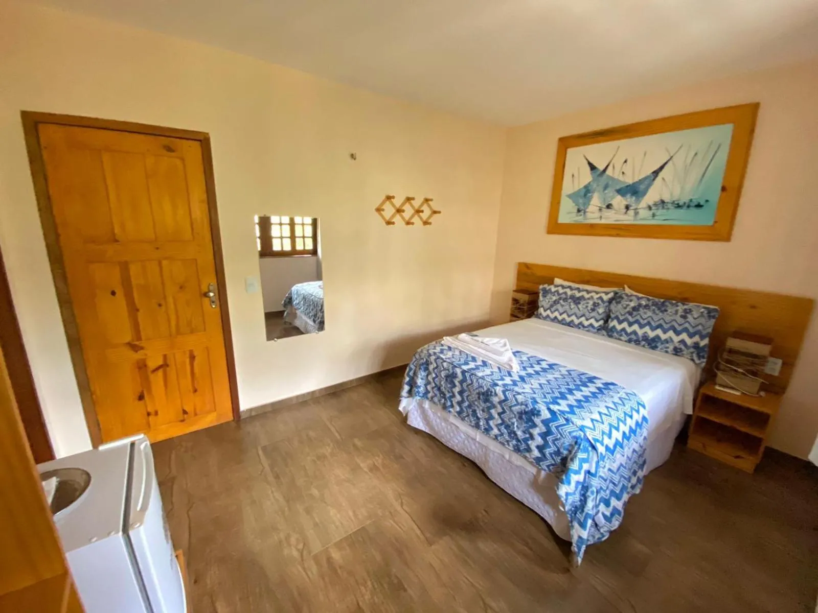 View (from property/room), Bed in Pousada Dharma