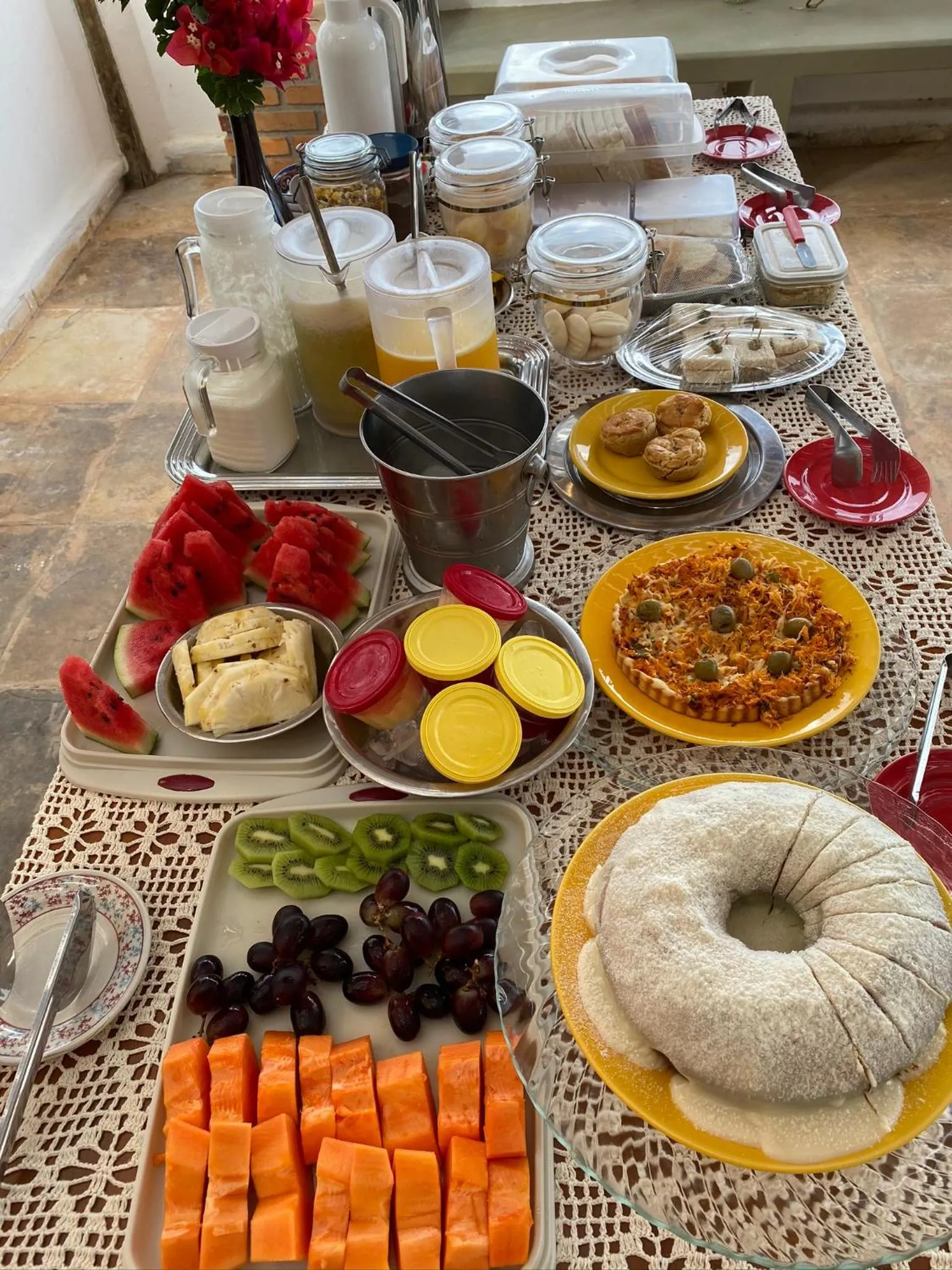 Breakfast in Pousada Dharma