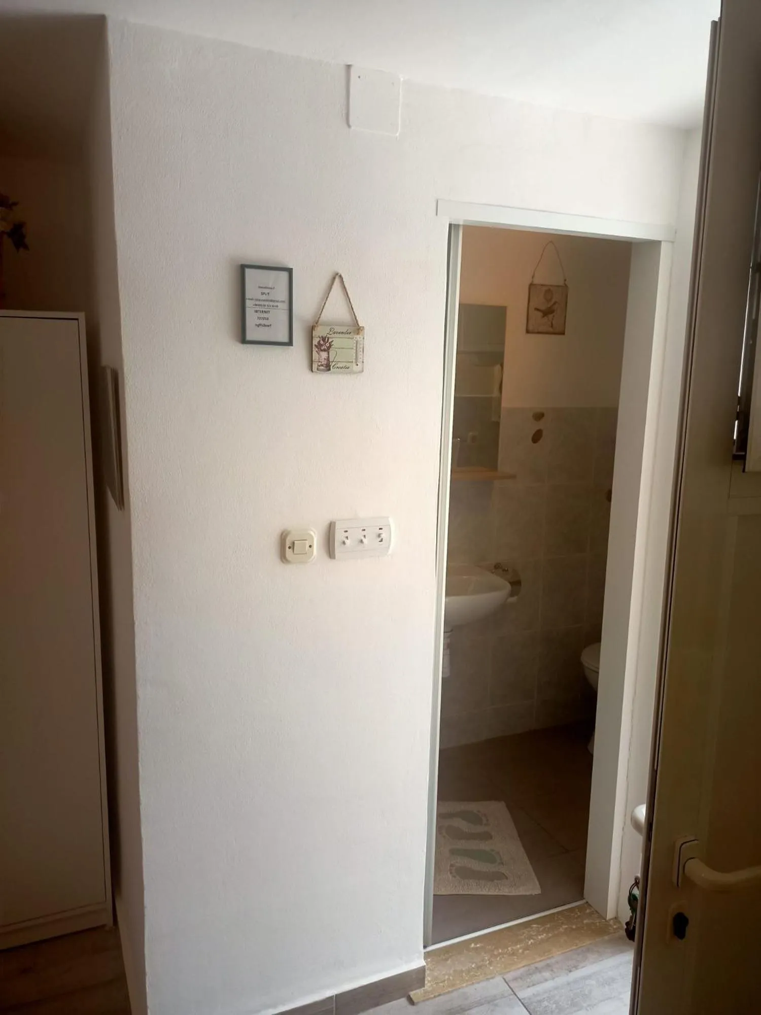 Bathroom, Bed in Apartments & room Ivica Split