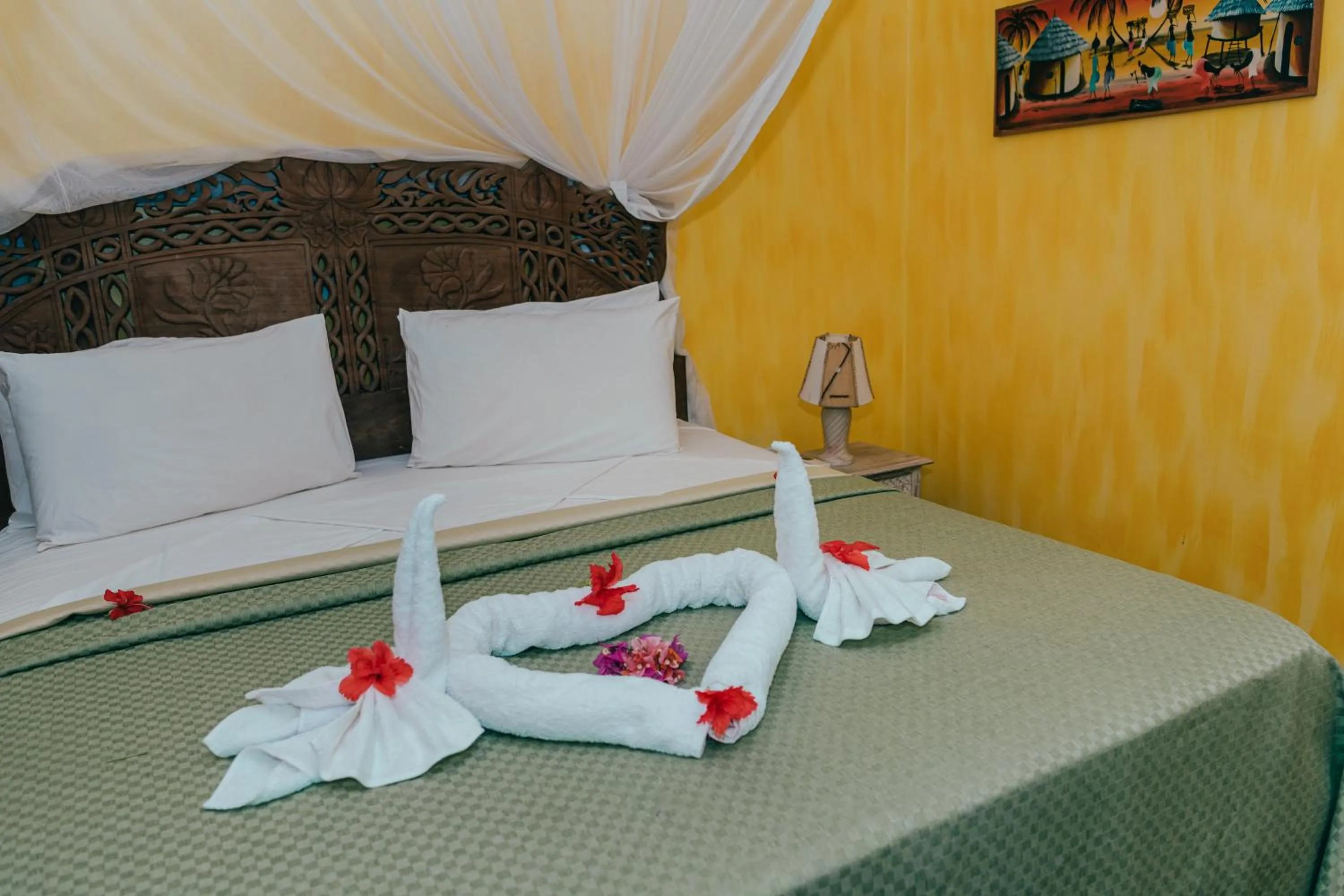 Bed in Hotel Villa Malindi