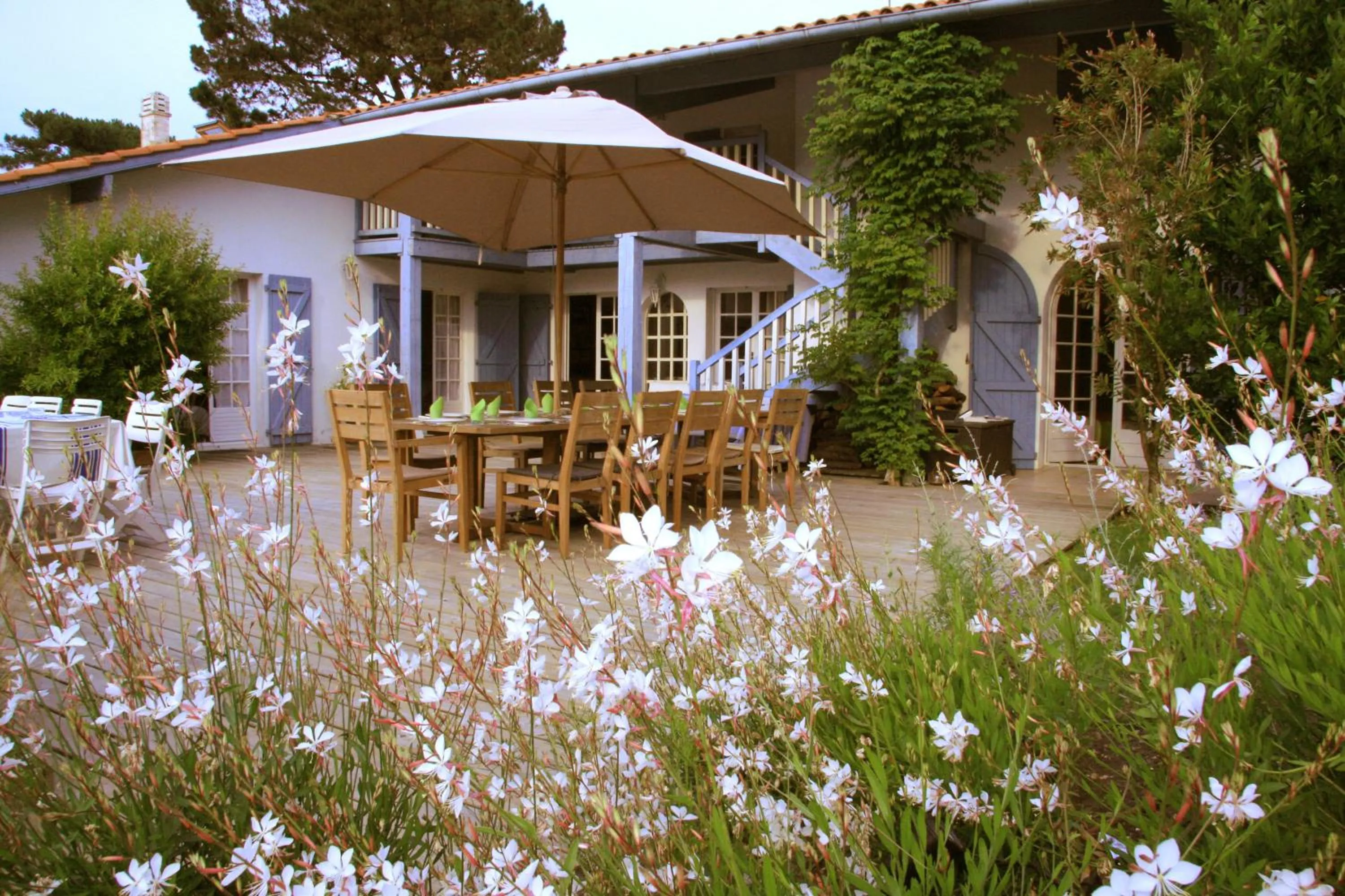 Patio in Chambre d'Hôtes Etchebri