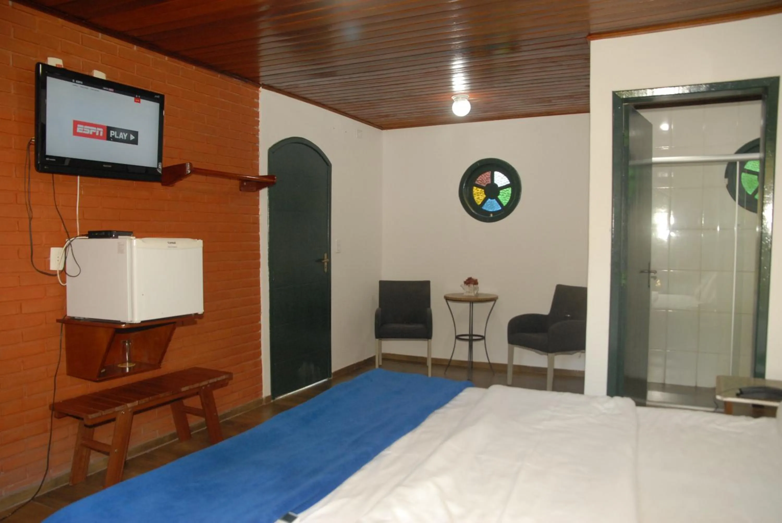 Bed in Pousada Mirante do Penedo