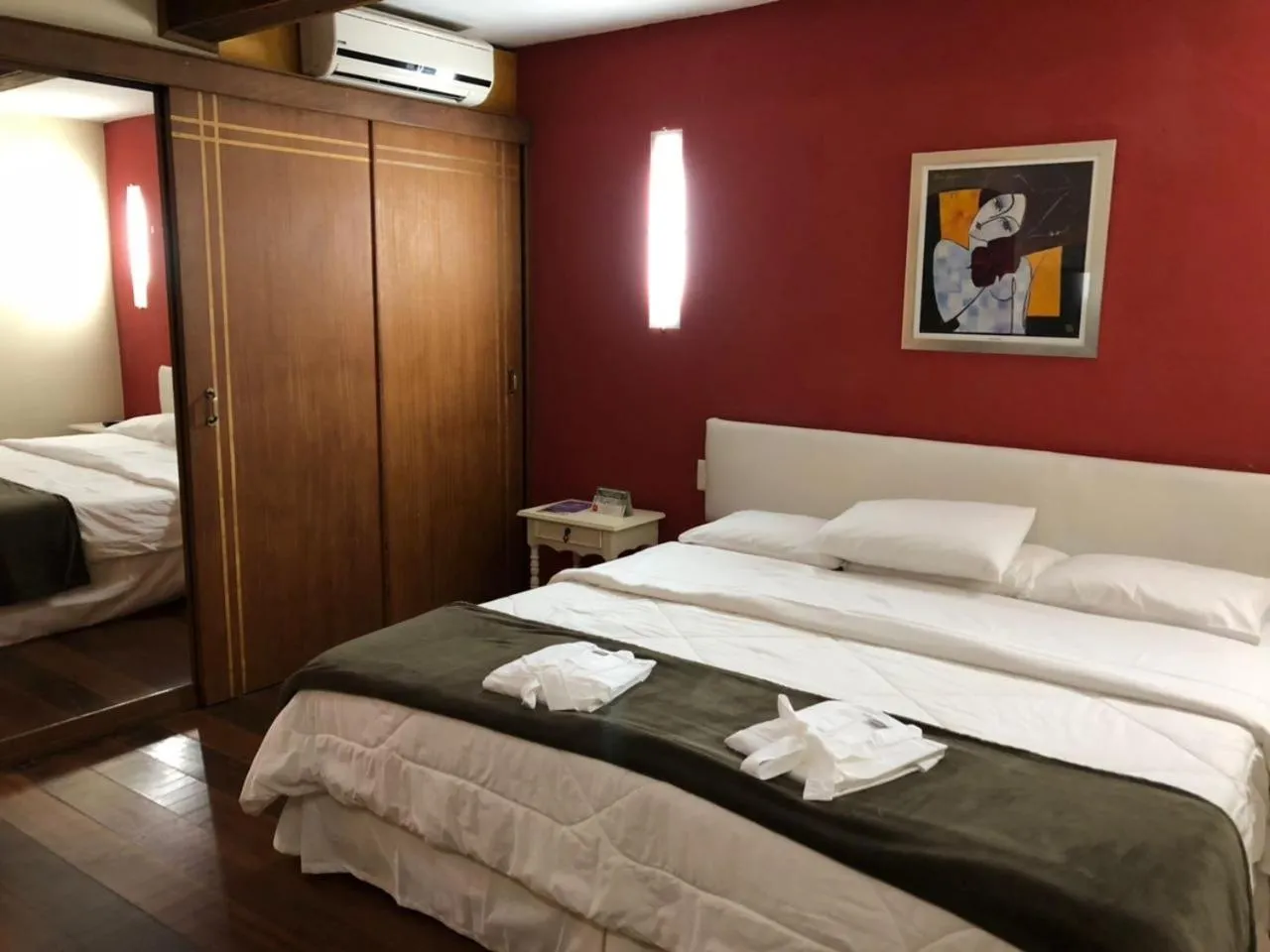 Bed in Pousada Mirante do Penedo