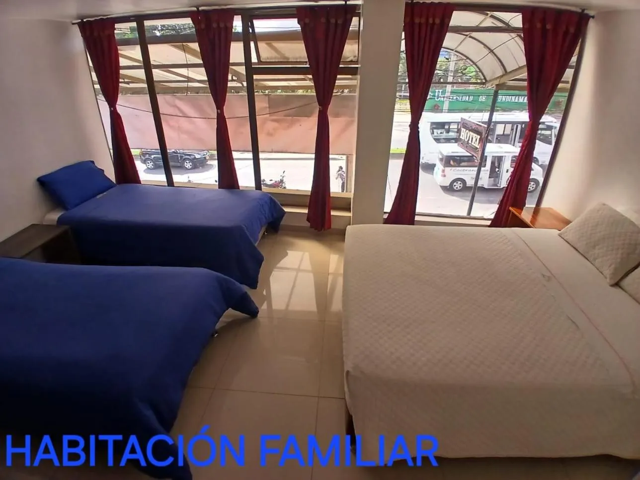 Bed in Hotel Mónaco de Fusa