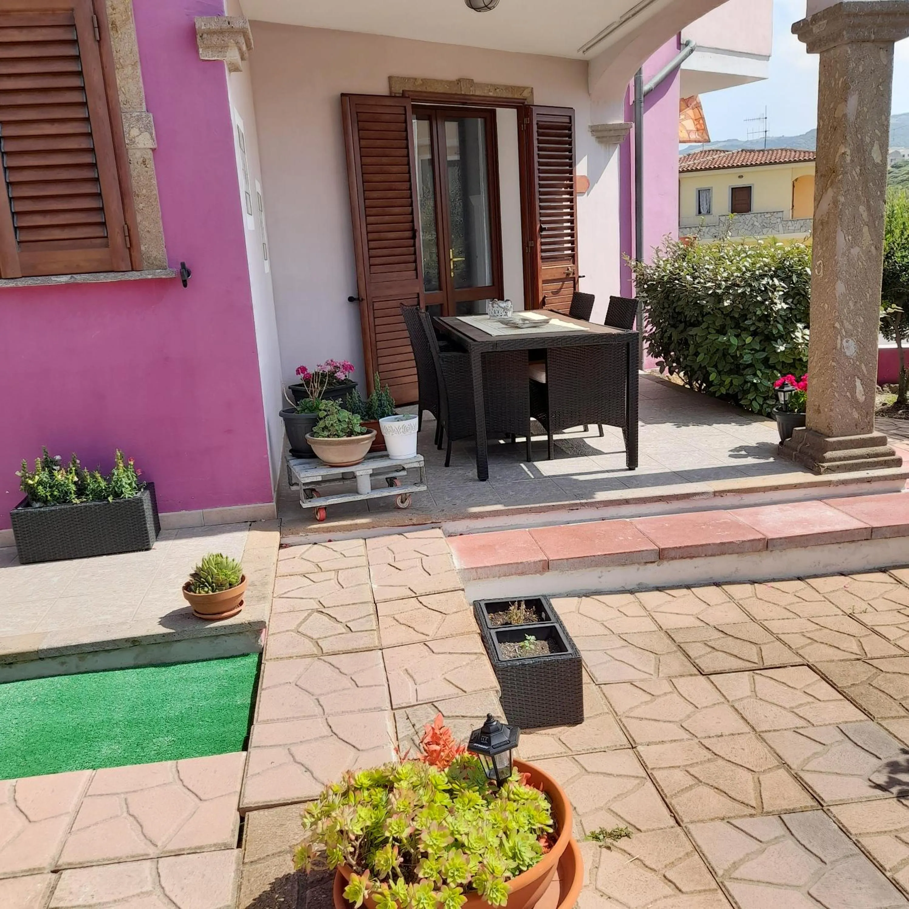 Patio in La Fortezza casa vacanze & appartament