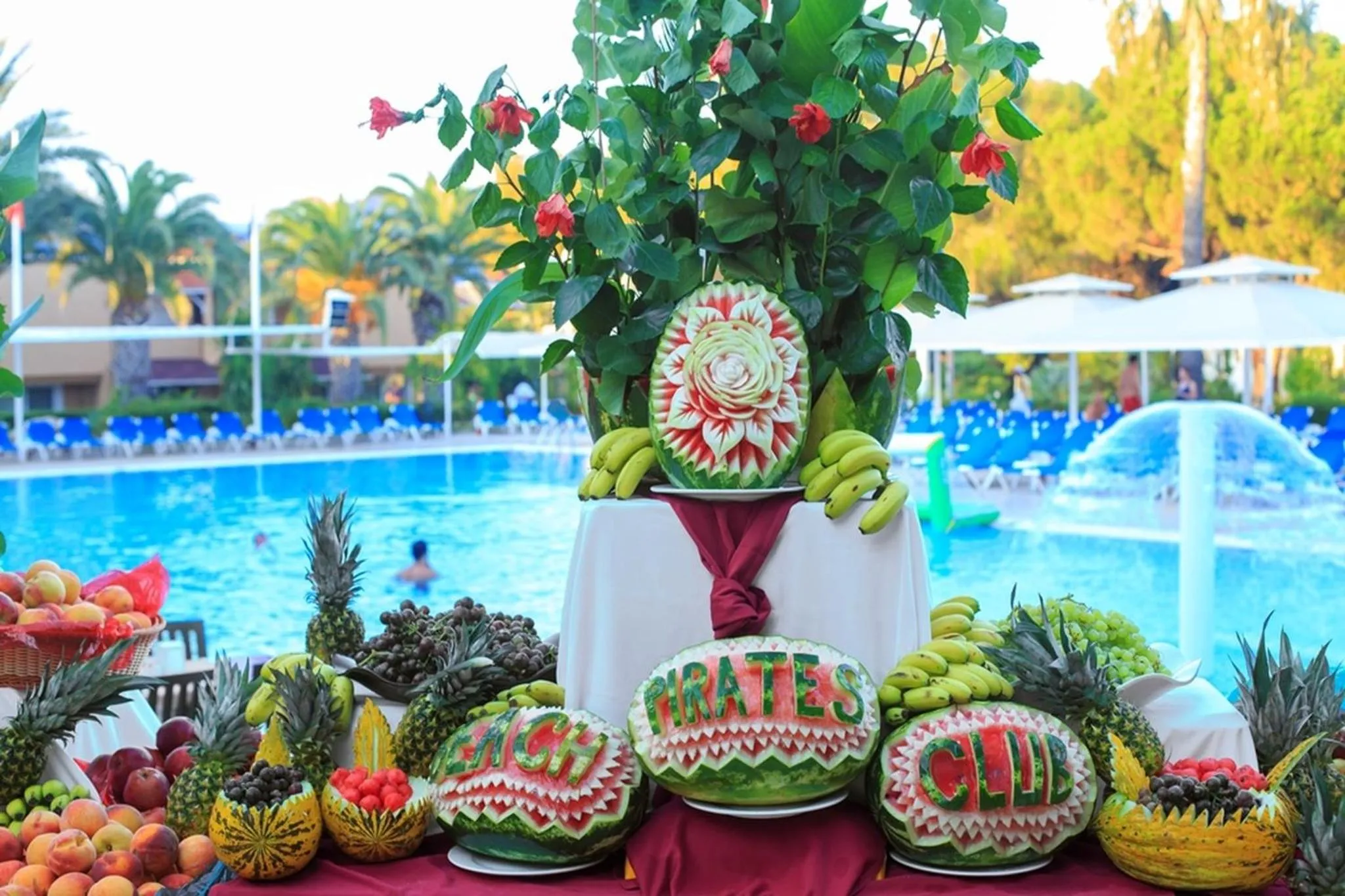 Food and drinks in Pirates Beach Club -Ultra All Inclusive