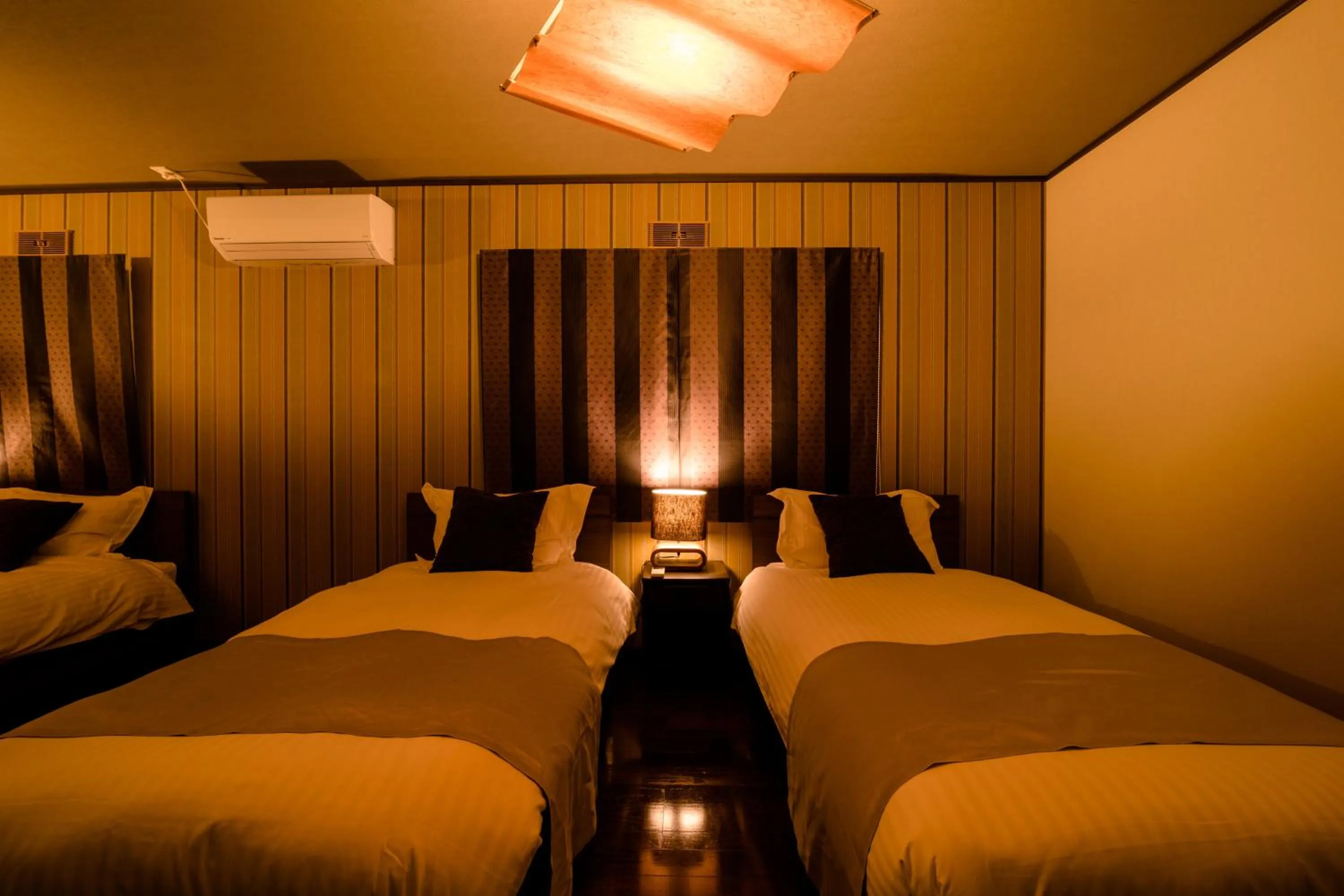 Bedroom, Bed in villa yawaragi